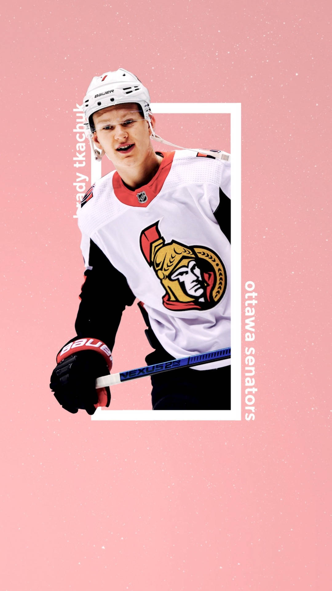 Ottawa Senators Star Player, Brady Tkachuk, In Vivid Pink Fanart.