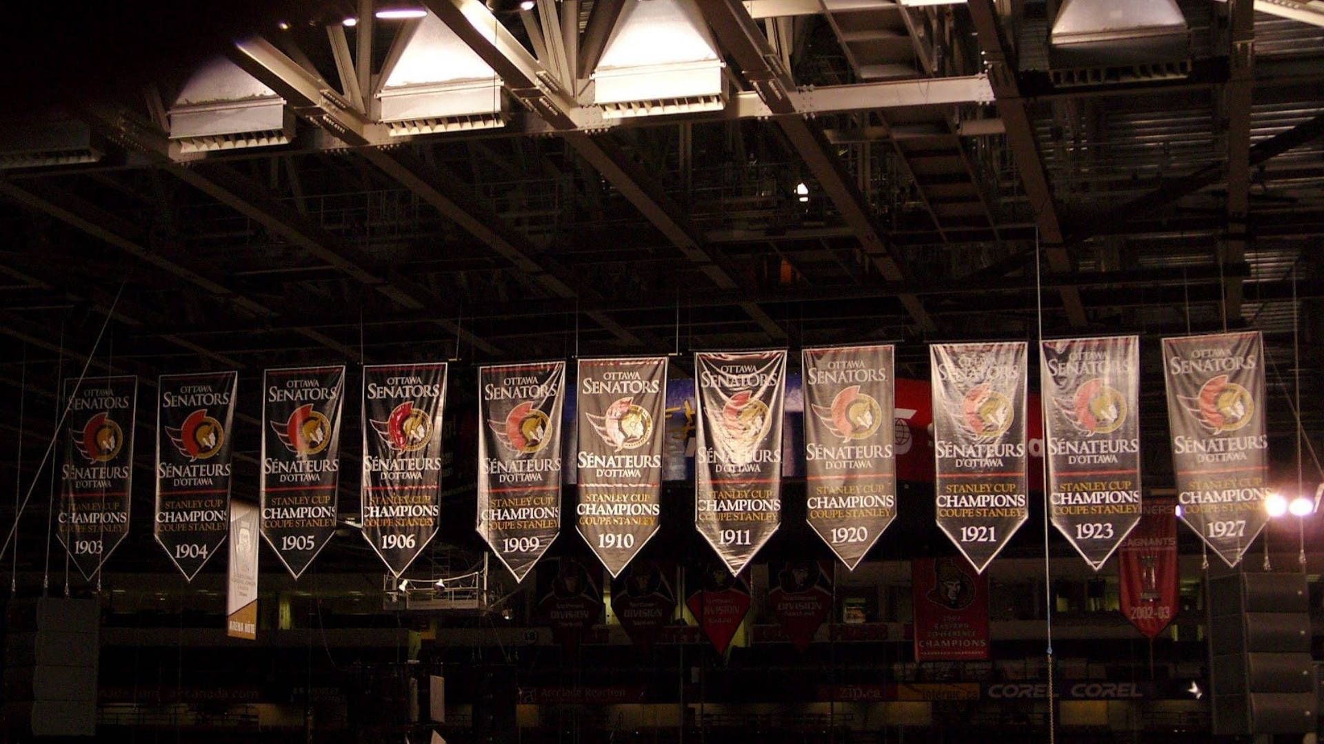 Ottawa Senators Team Banners Background