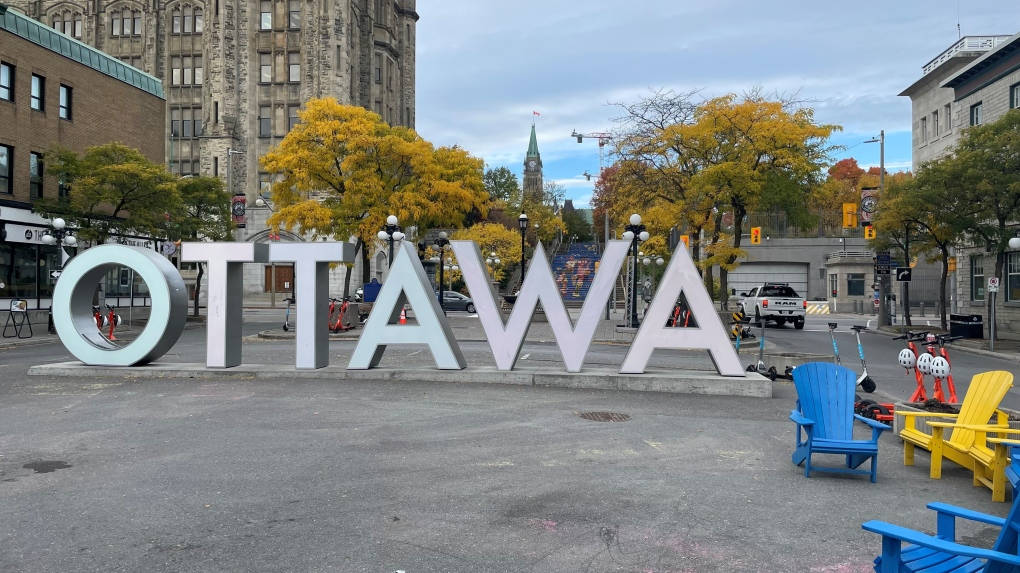 Ottawa Sign, Byward Market In Ottawa, Ontario