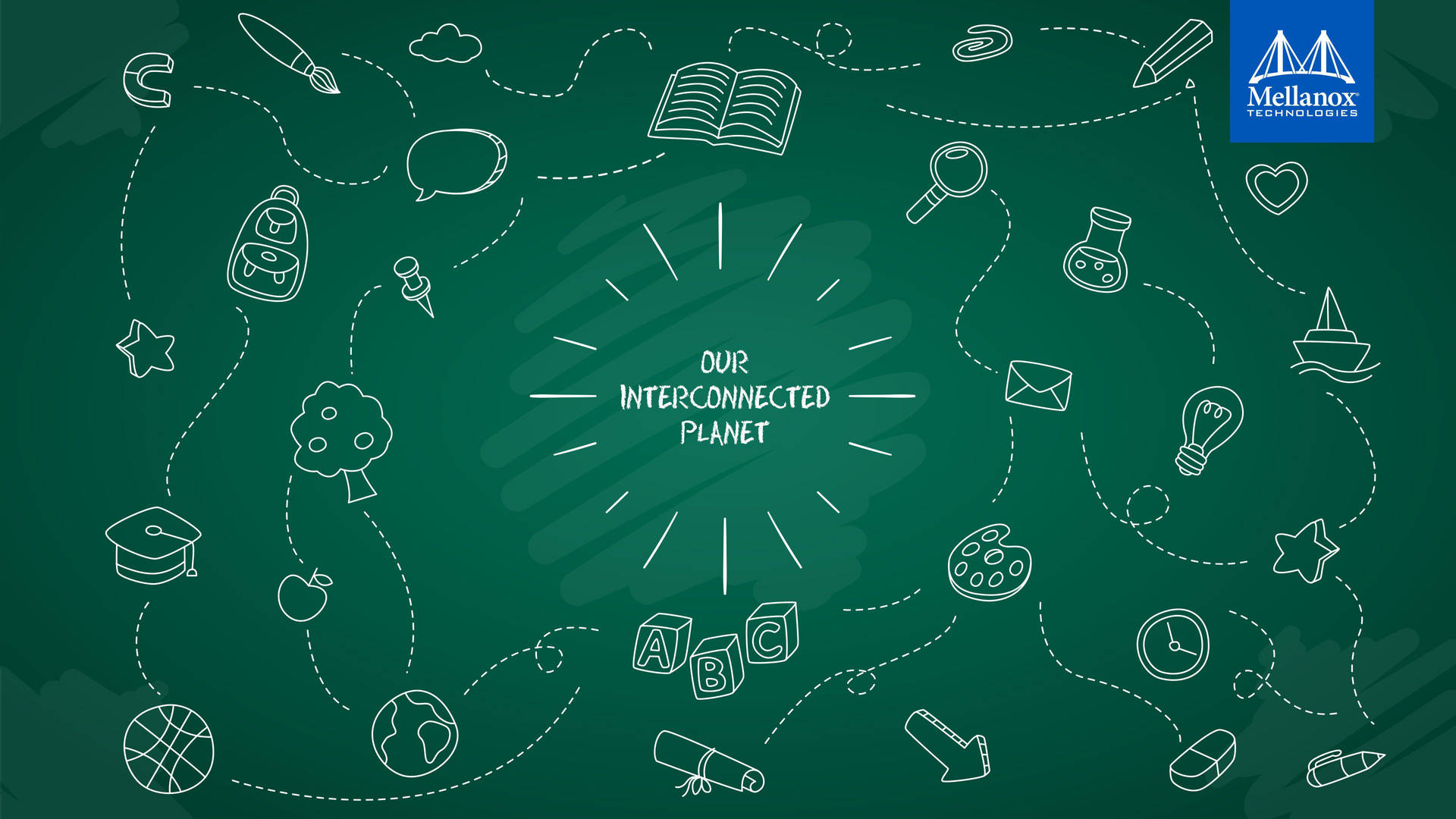 Our Interconnected Planet School Illustration Background