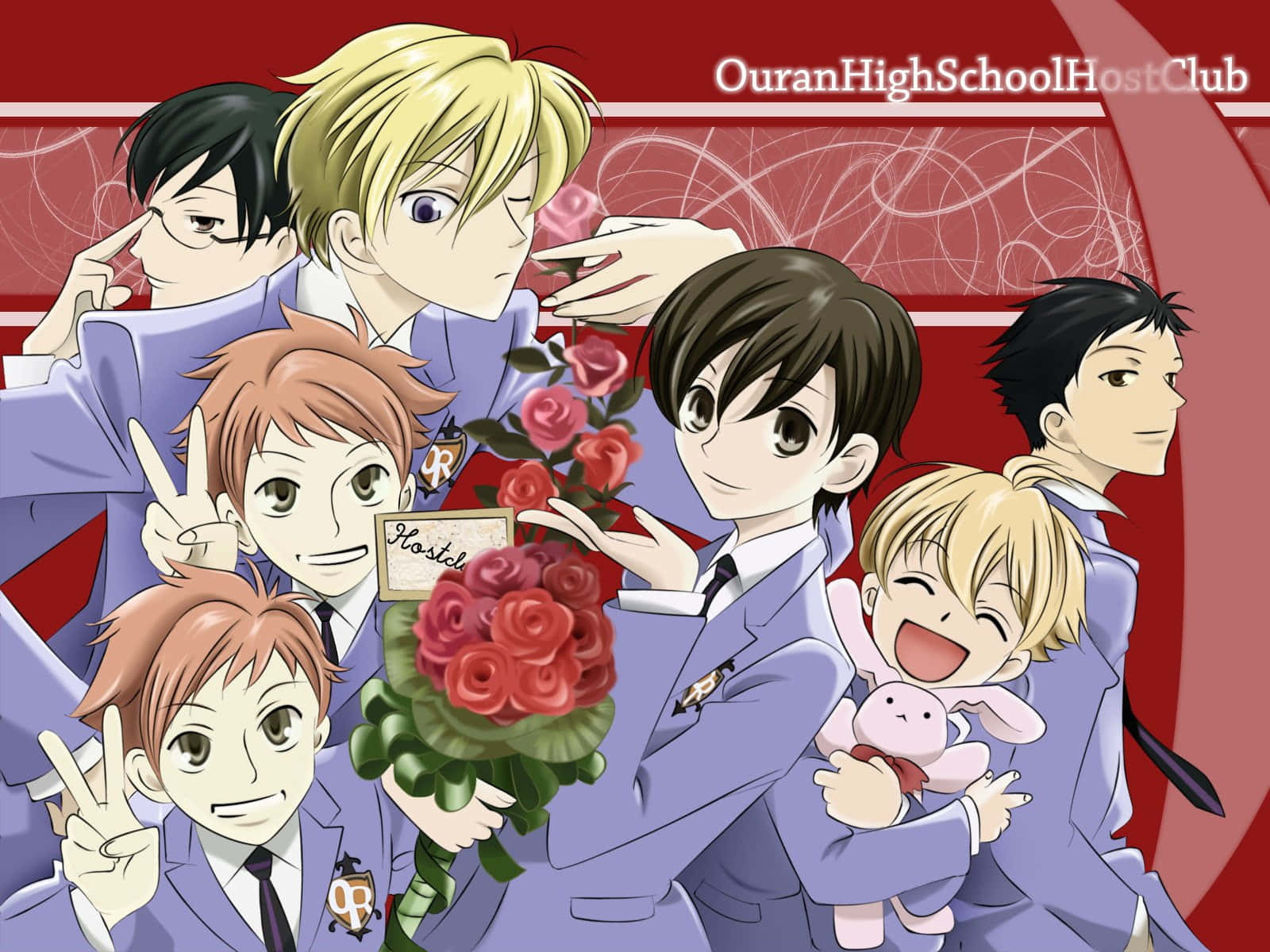 Ouran High School Host Club Group Photo Background