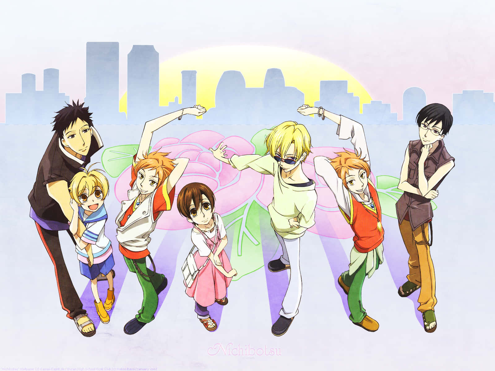 Ouran High School Host Club Group Photo Background