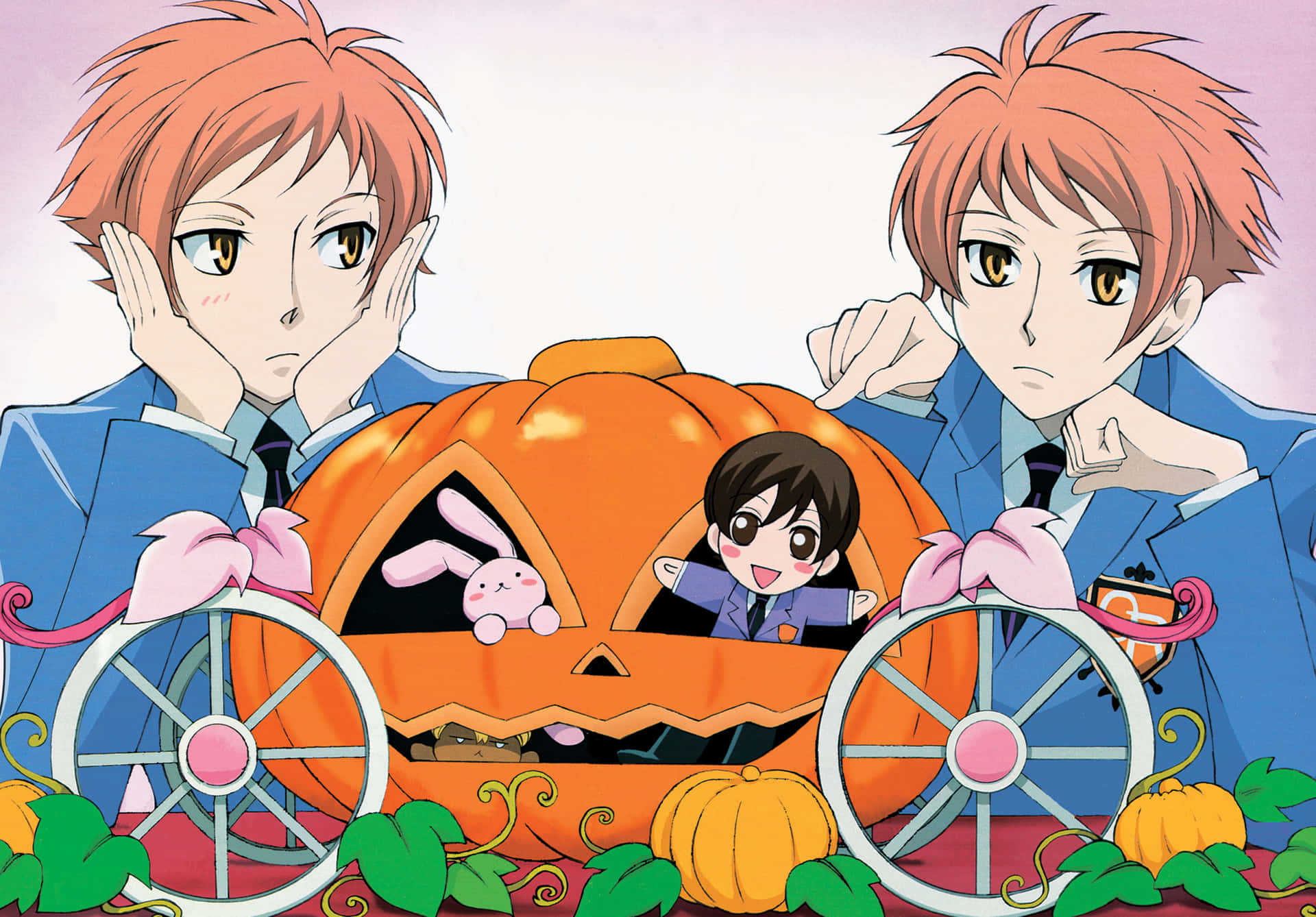 Ouran High School Host Club Wallpaper With Main Characters Background