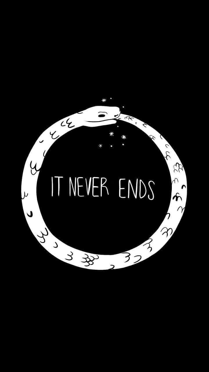 Ouroboros Inspired Infinity Graphic Background