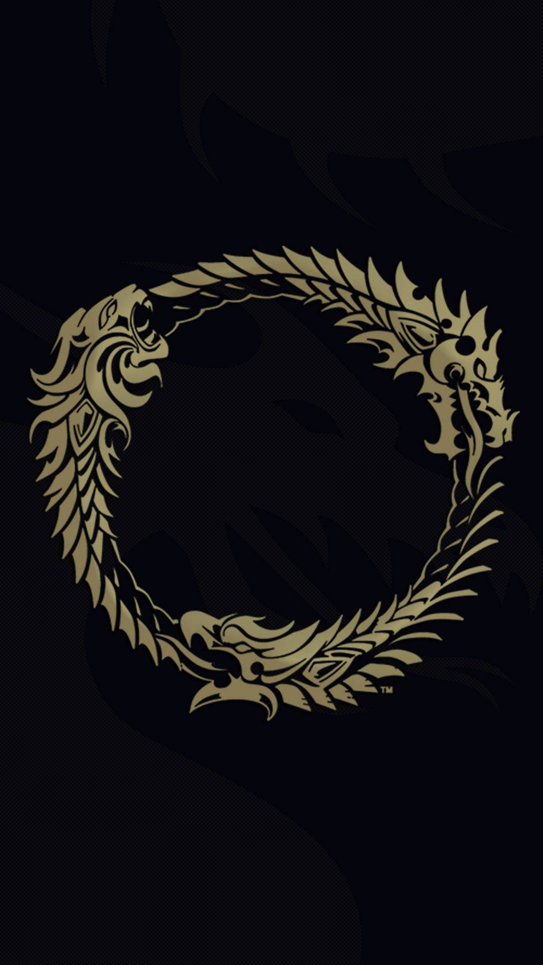 Ouroboros Logo Elder Scrolls Background