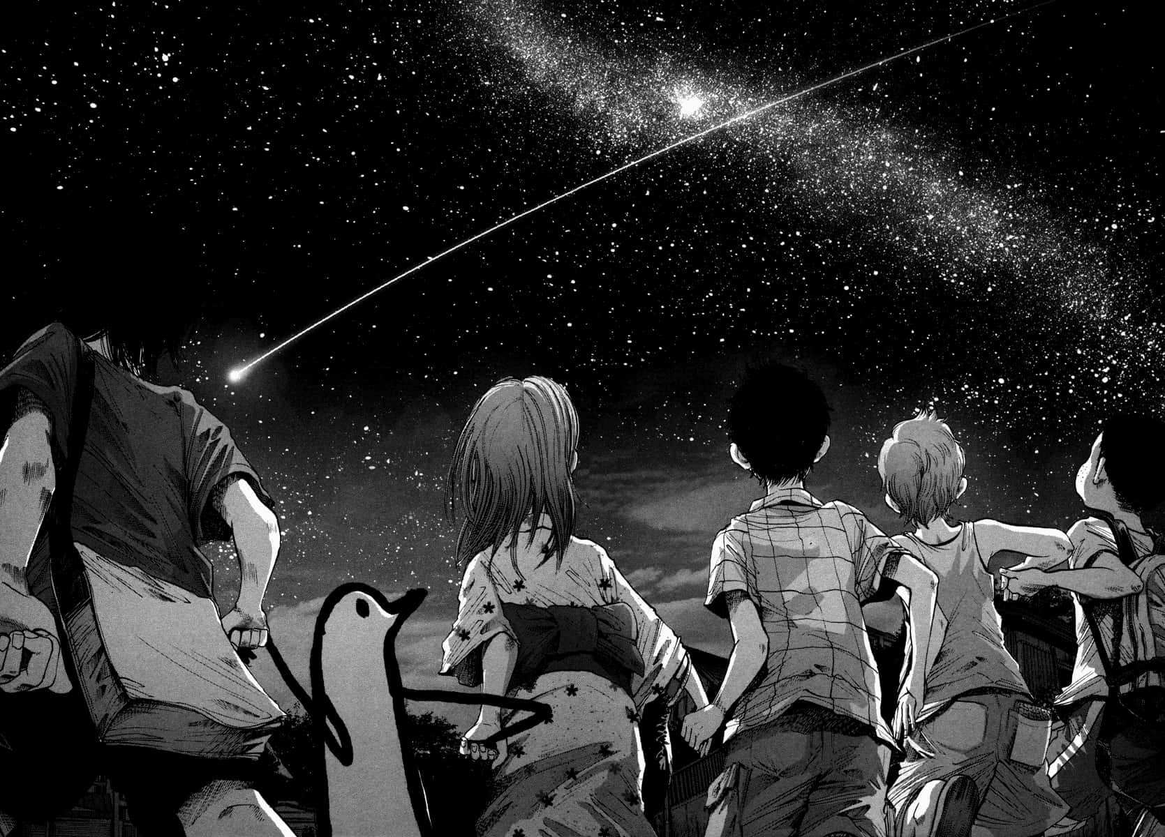 Ousama, Punpun, And Yuki Share A Heartwarming Moment Background