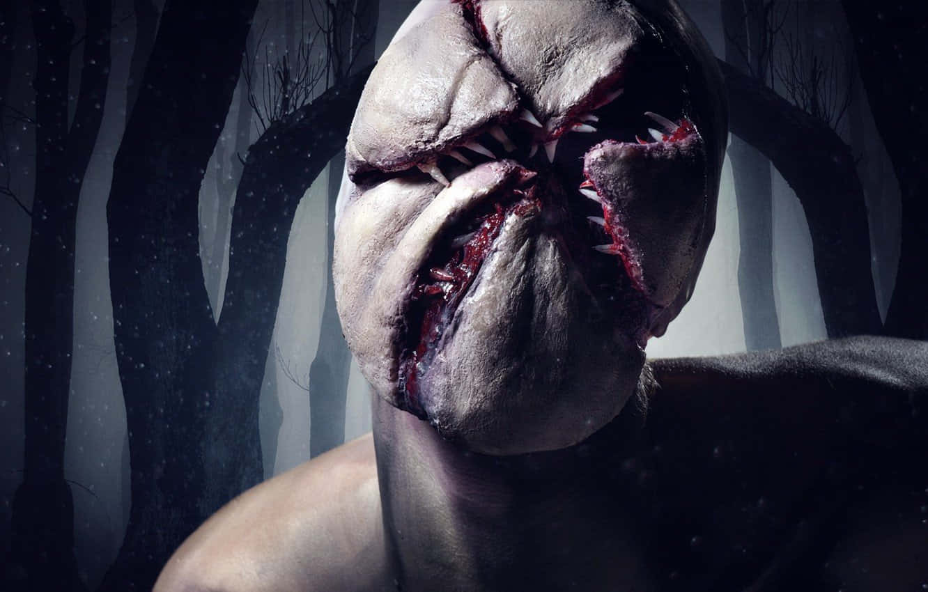 Out Of The Upside Down - The Demogorgon From Stranger Things Background