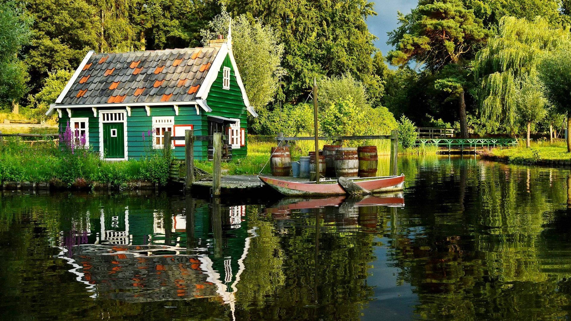 Outdoor Lake Cottage