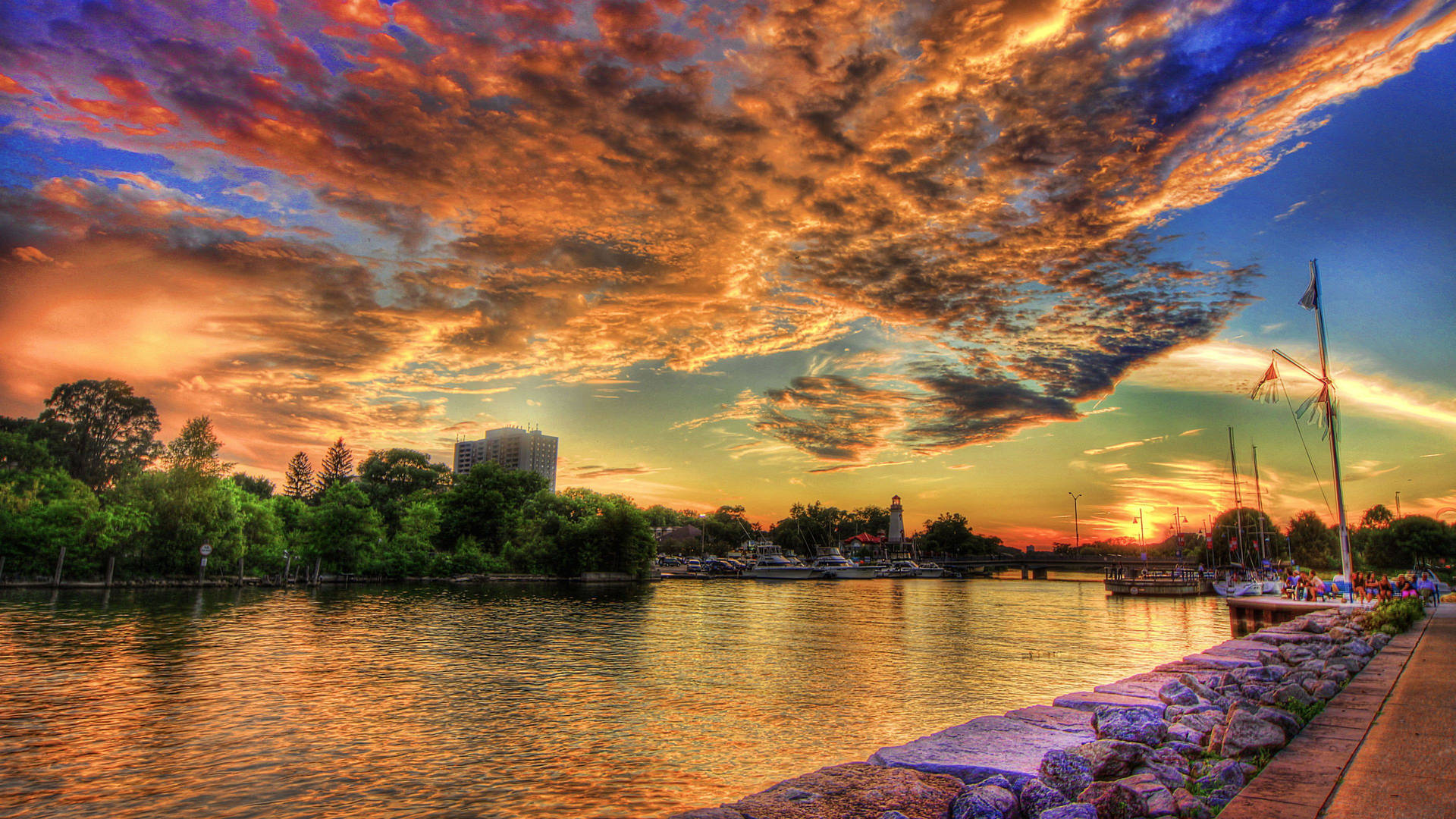 Outdoor Marina Background