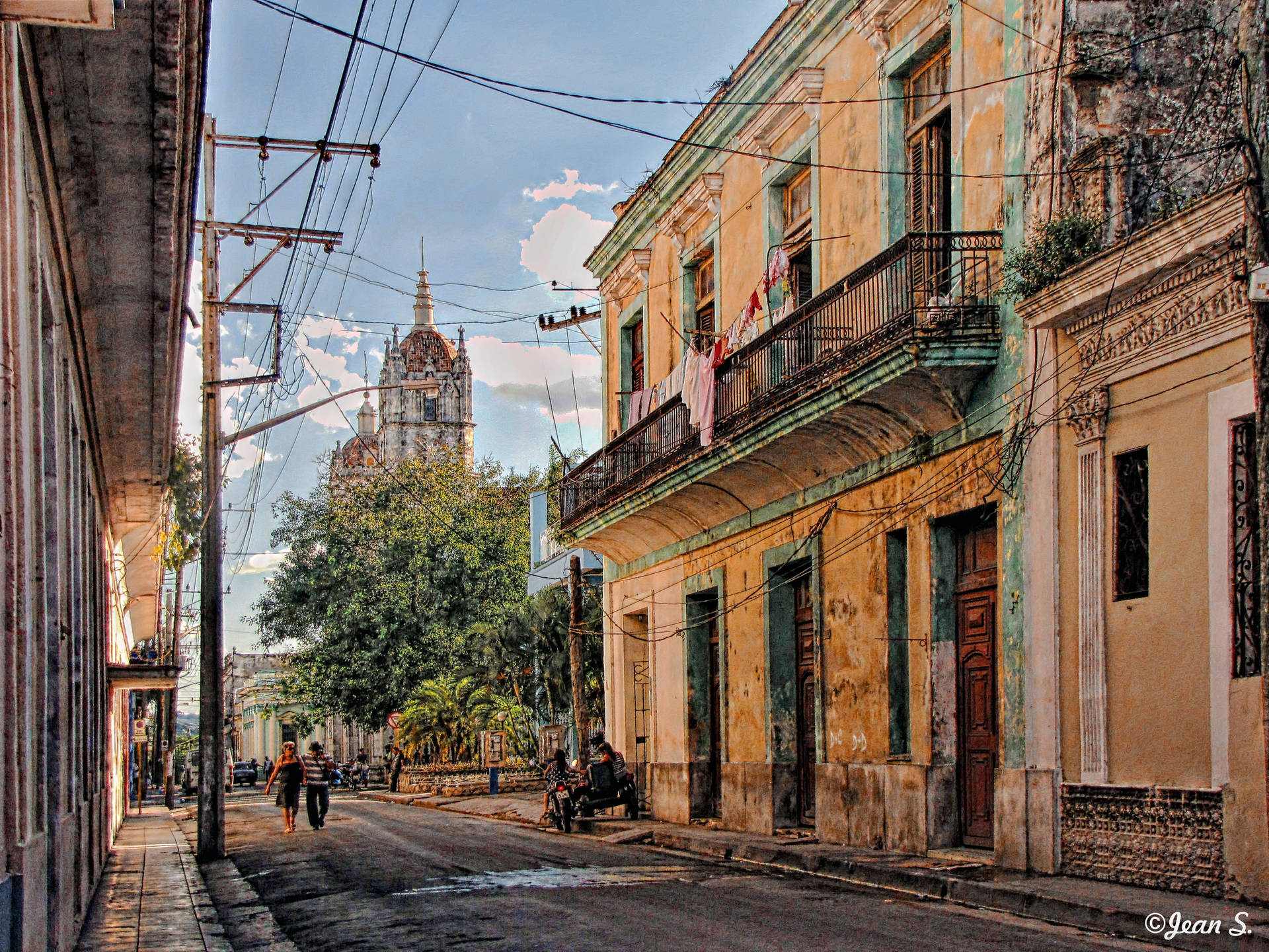 Outdoor Old City Background