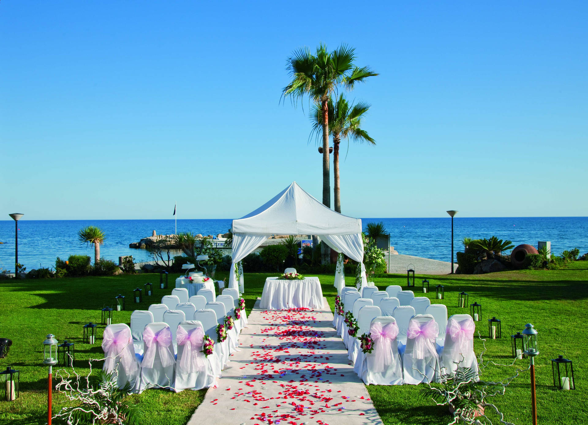 Outdoor Wedding Venue Background