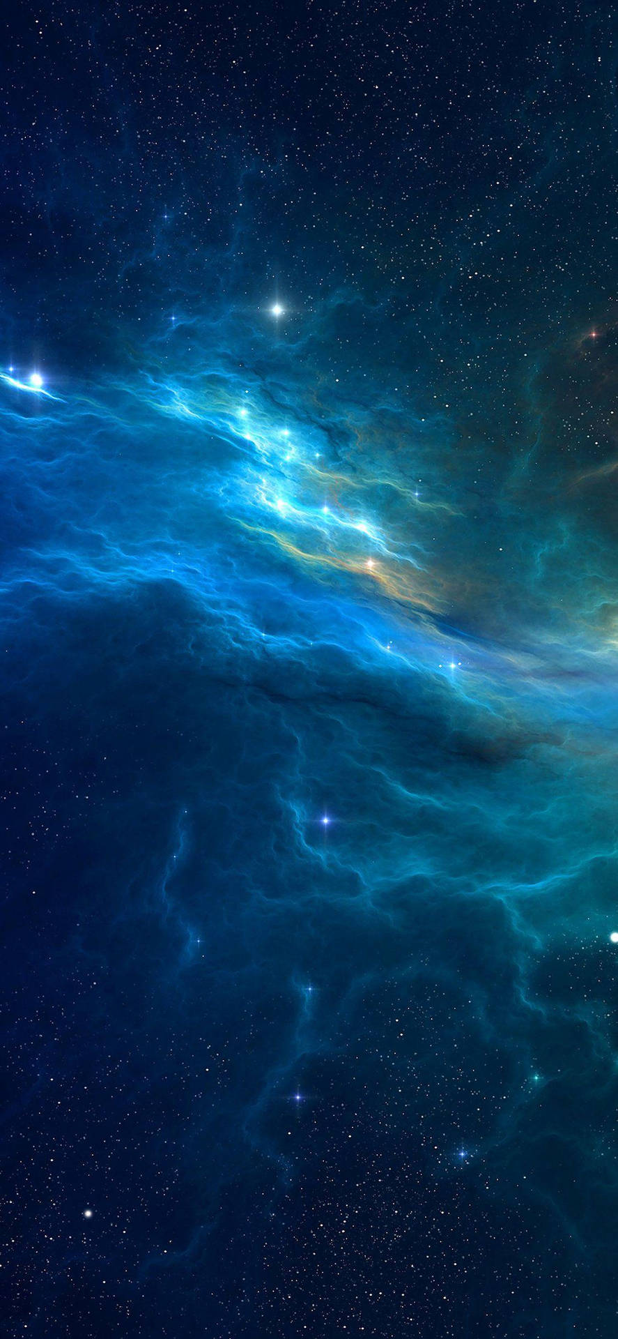 Outer Space Blue Iphone Background