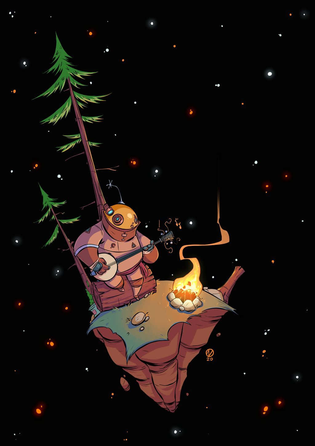 Outer Wilds Riebeck Fanart Background