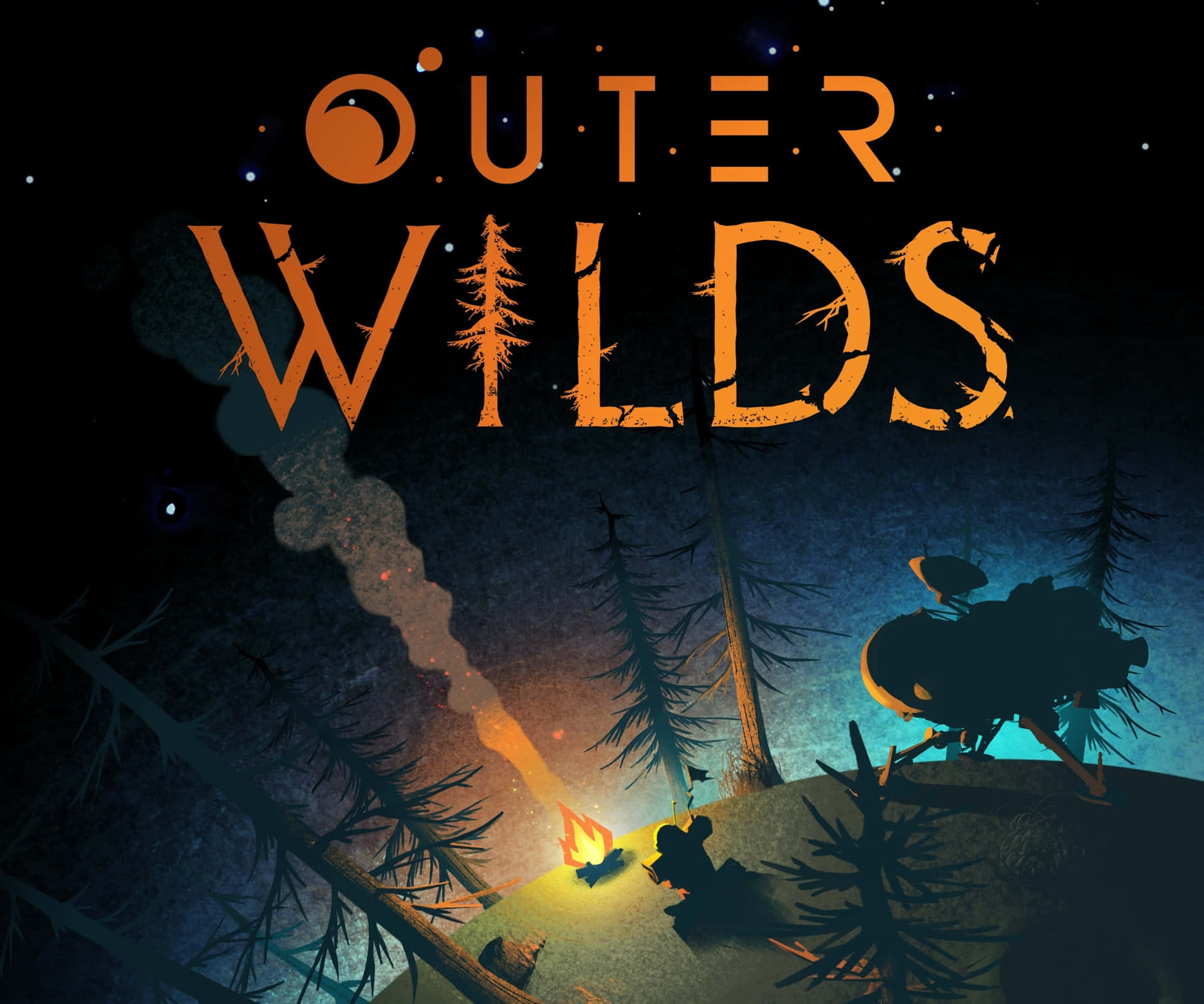 Outer Wilds Title On Poster Background