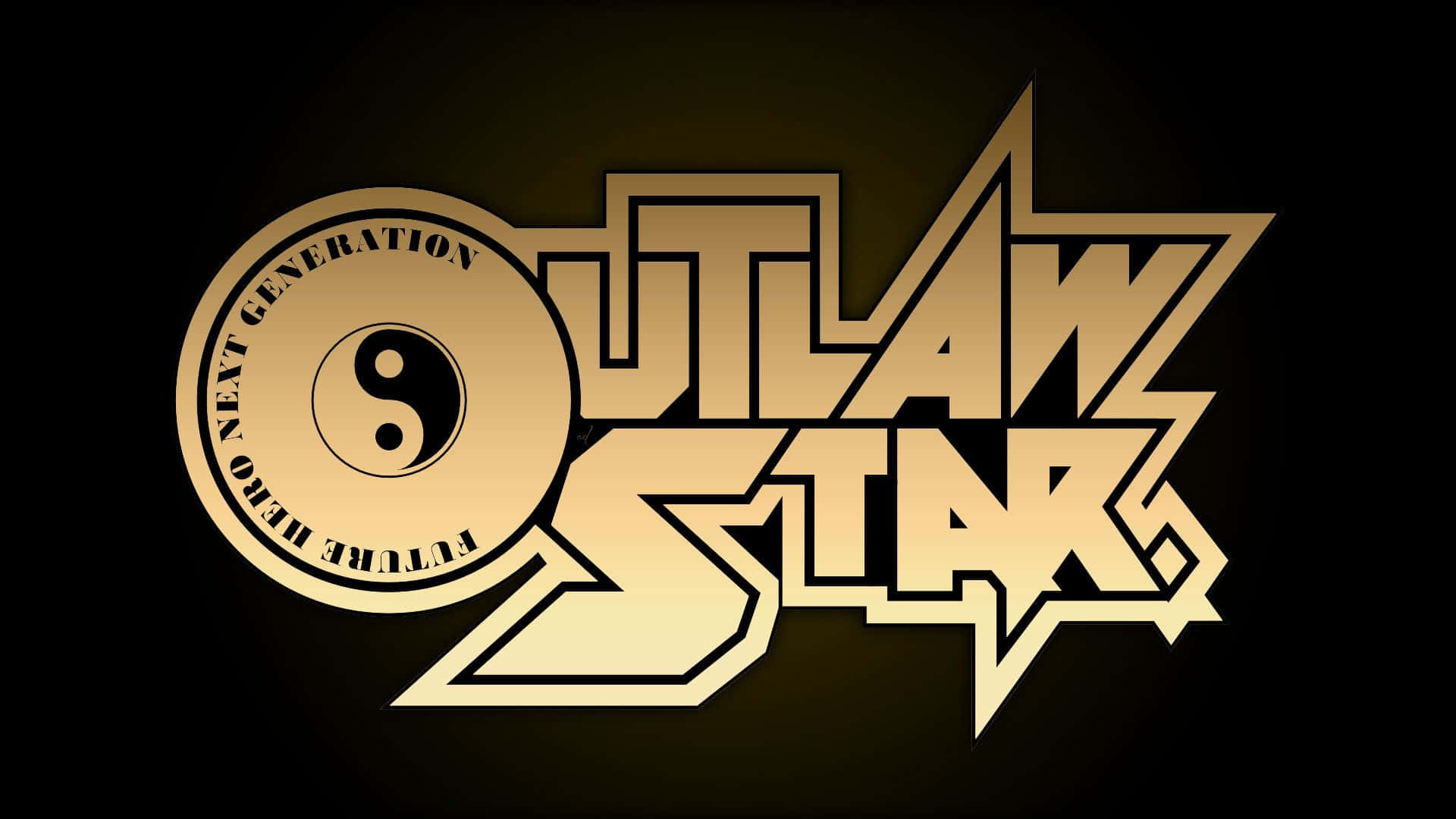 Outlaw Star Anime Blonde And Gold Logo Background