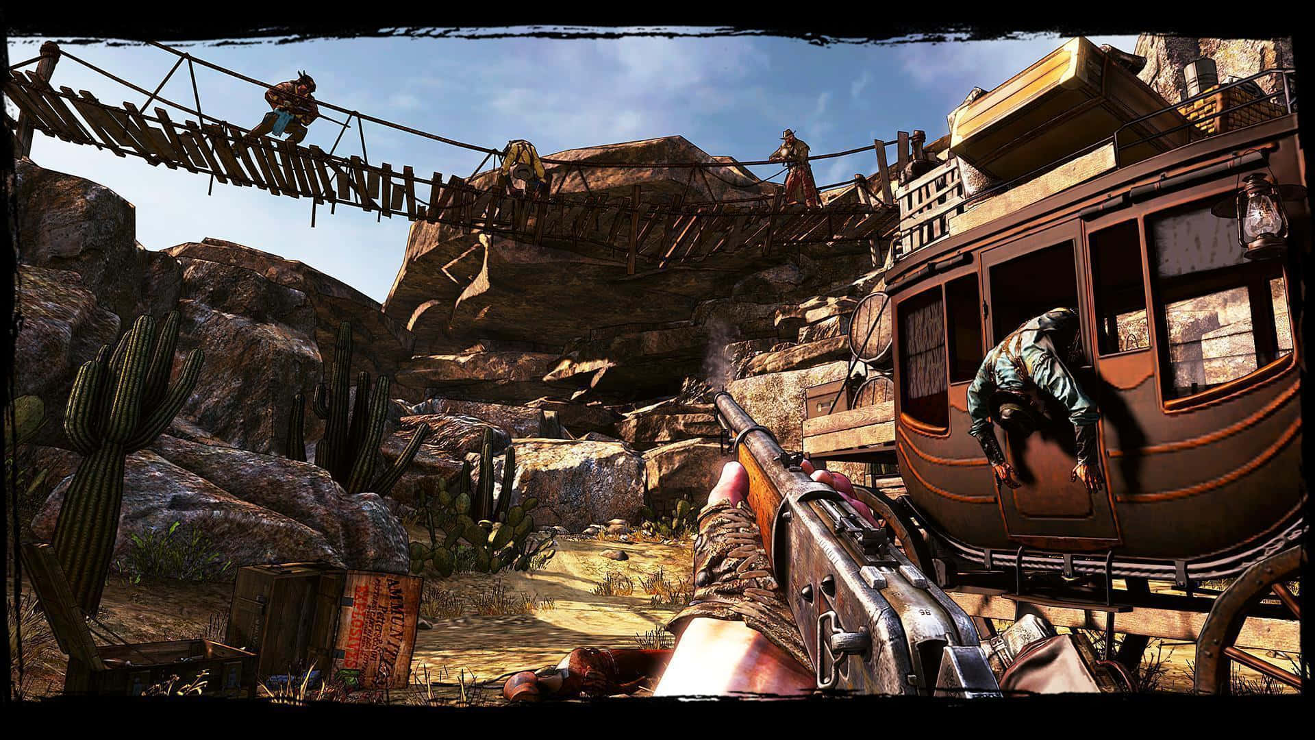 Outlaw Video Game Call Of Juarez: Gunslinger Background