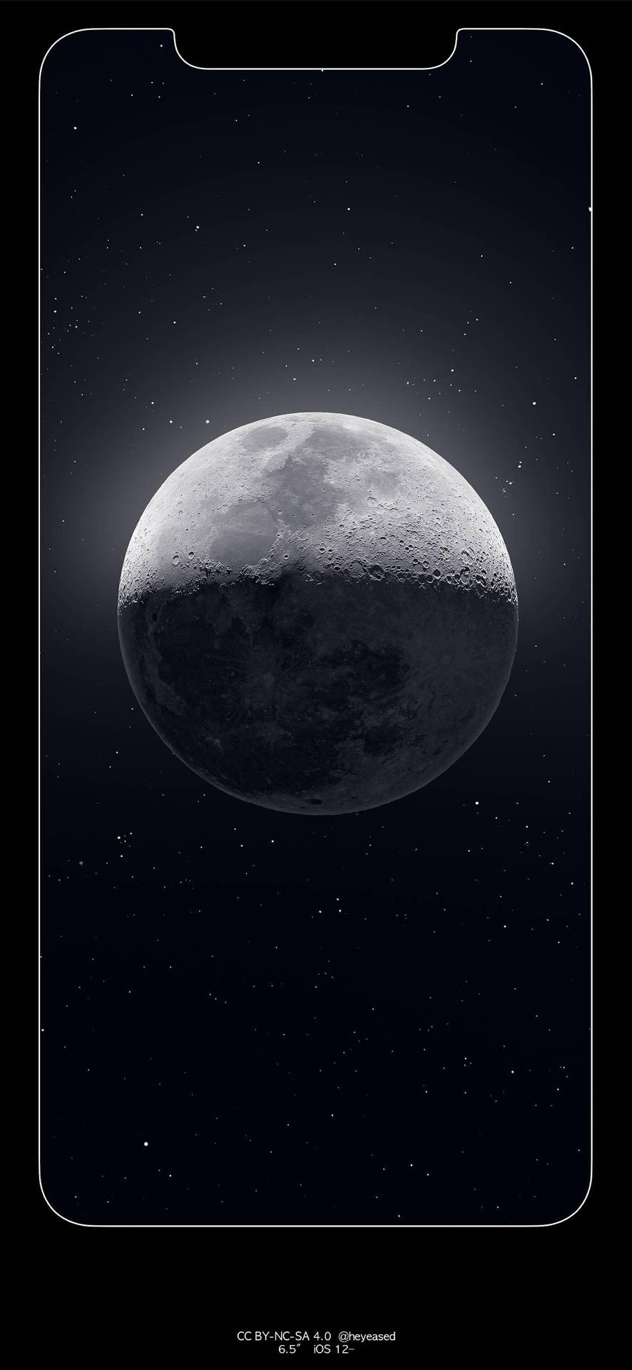 Outline Iphone Screen Moon Display