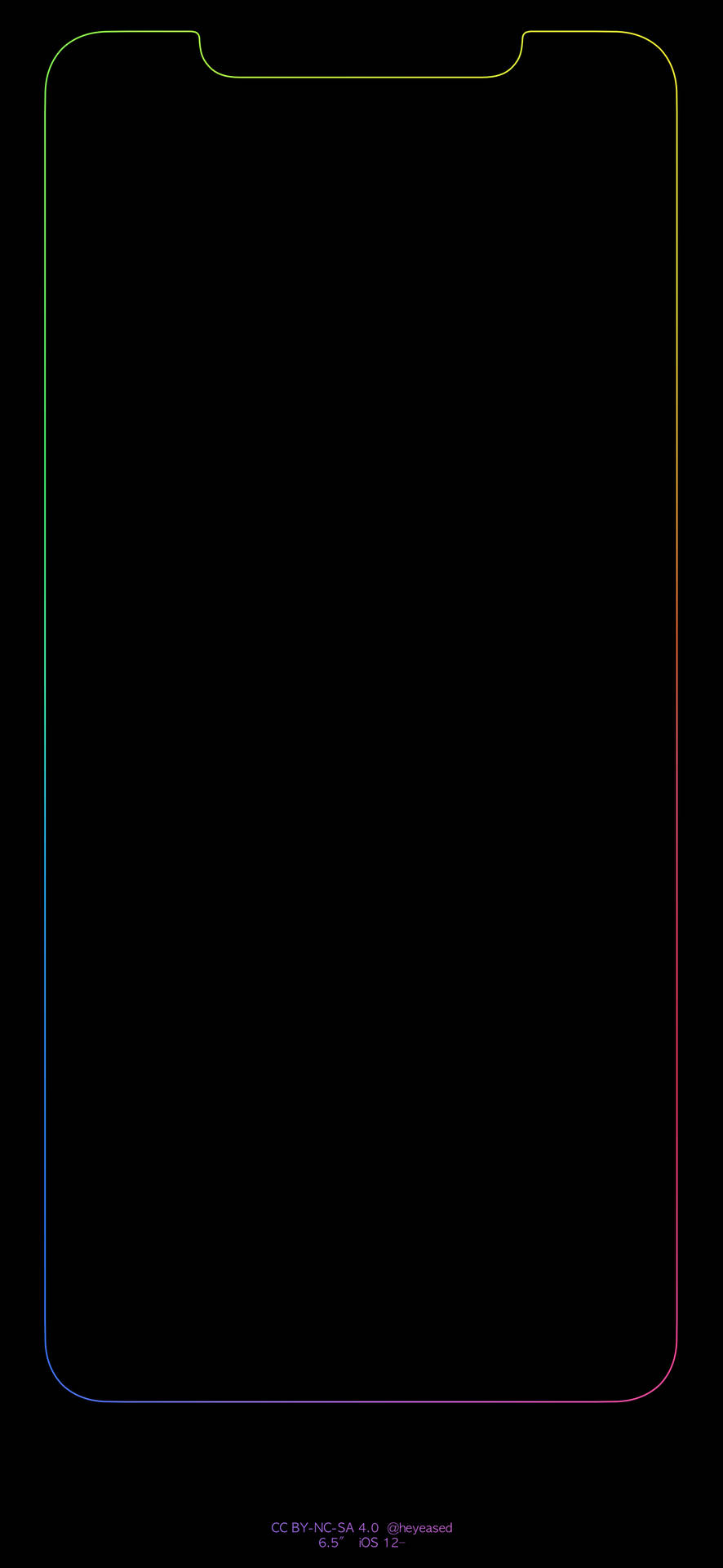 Outline Screen Iphone Black