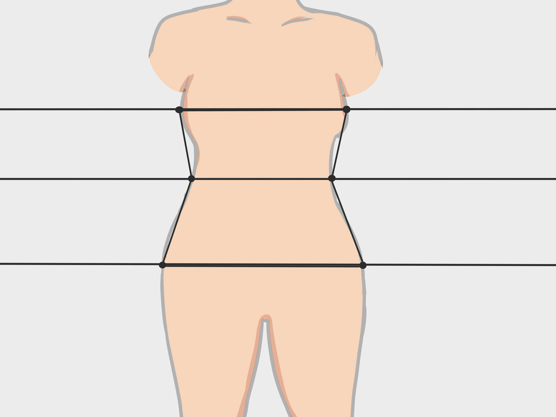 Outline Waistline Sketch