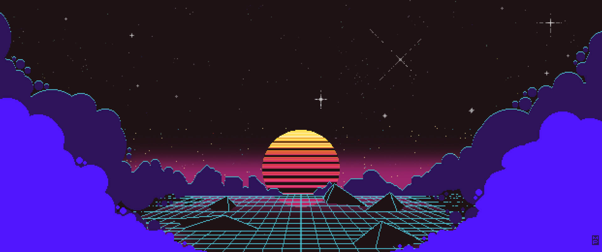 Outrun Video Game Series Fanart Background