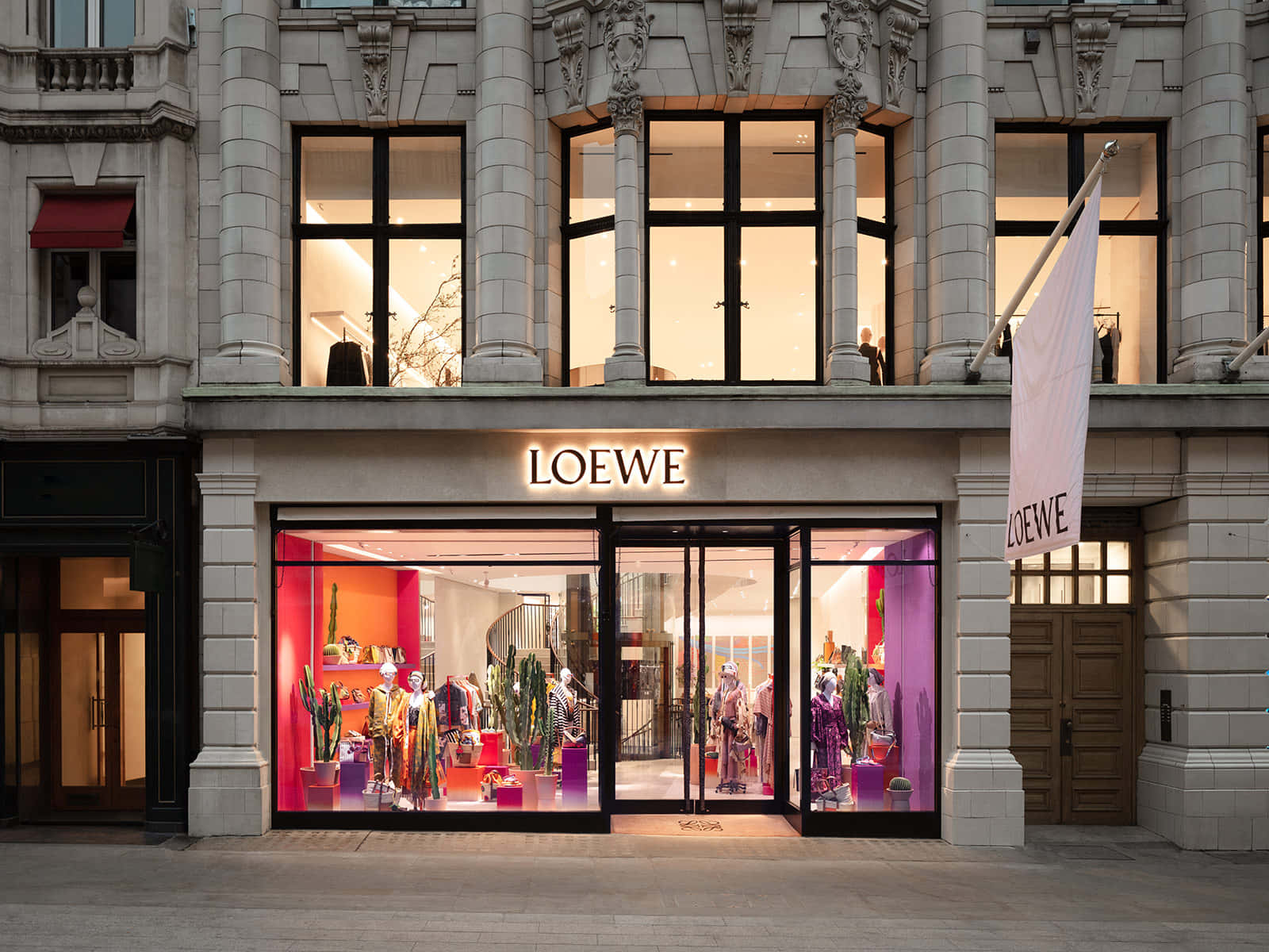 Outside Casa Loewe London Background