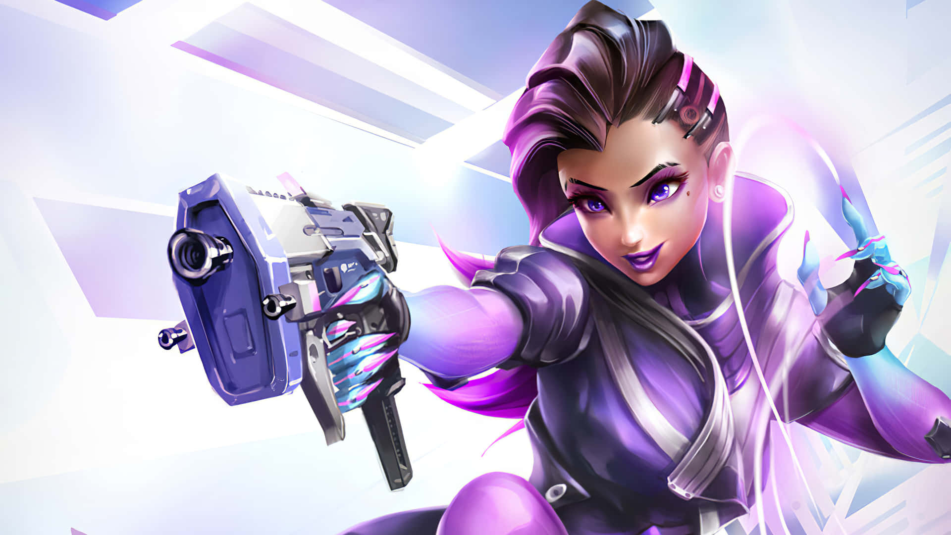 Outsmart Your Enemies With Sombra – Overwatch Background