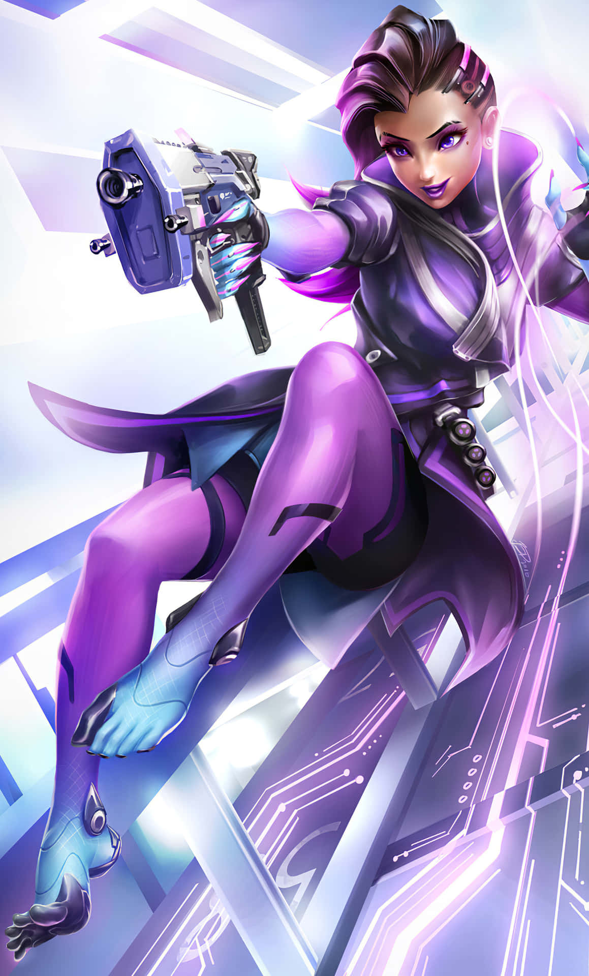 Outsmart Your Opponents With Sombra, The Expert Hacker Of Overwatch Background