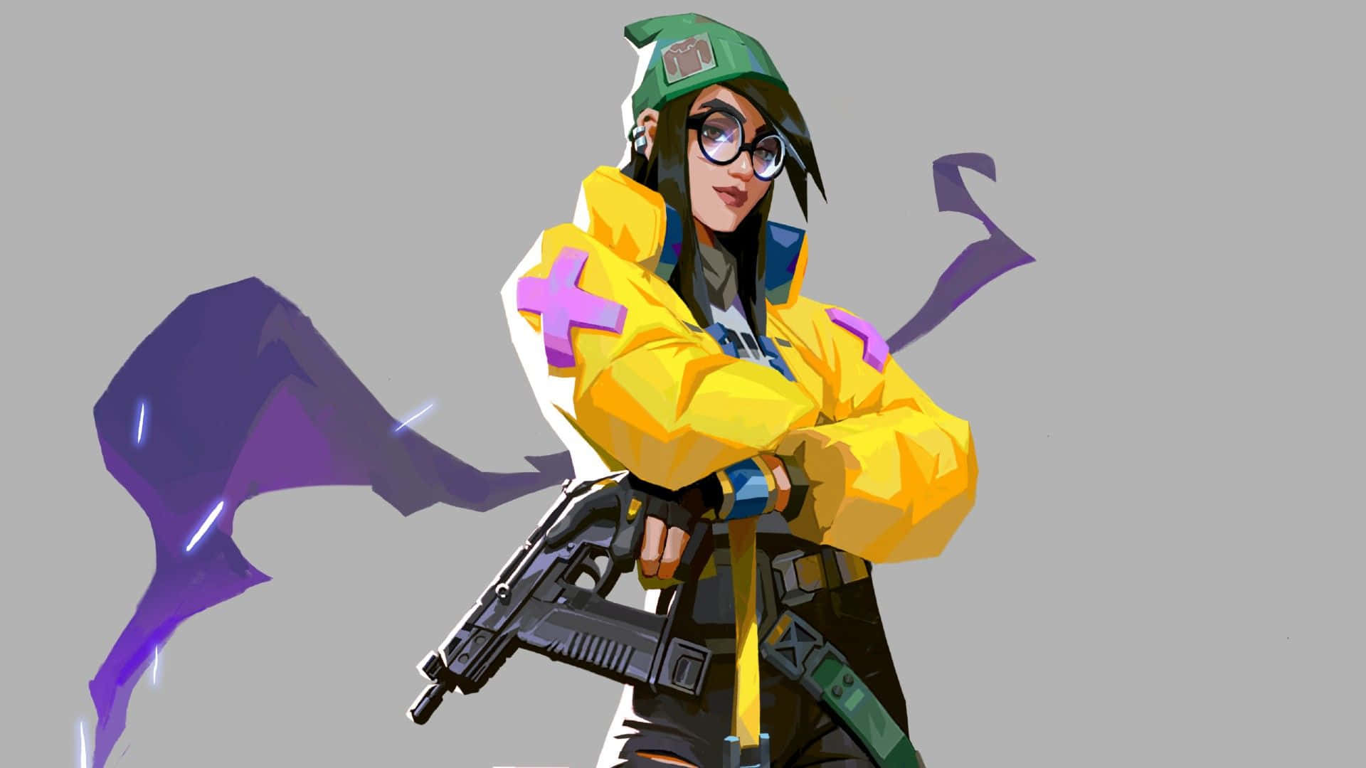 Outsmart Your Opponents With Strength, Courage And Smart Tactics With Killjoy Valorant. Background