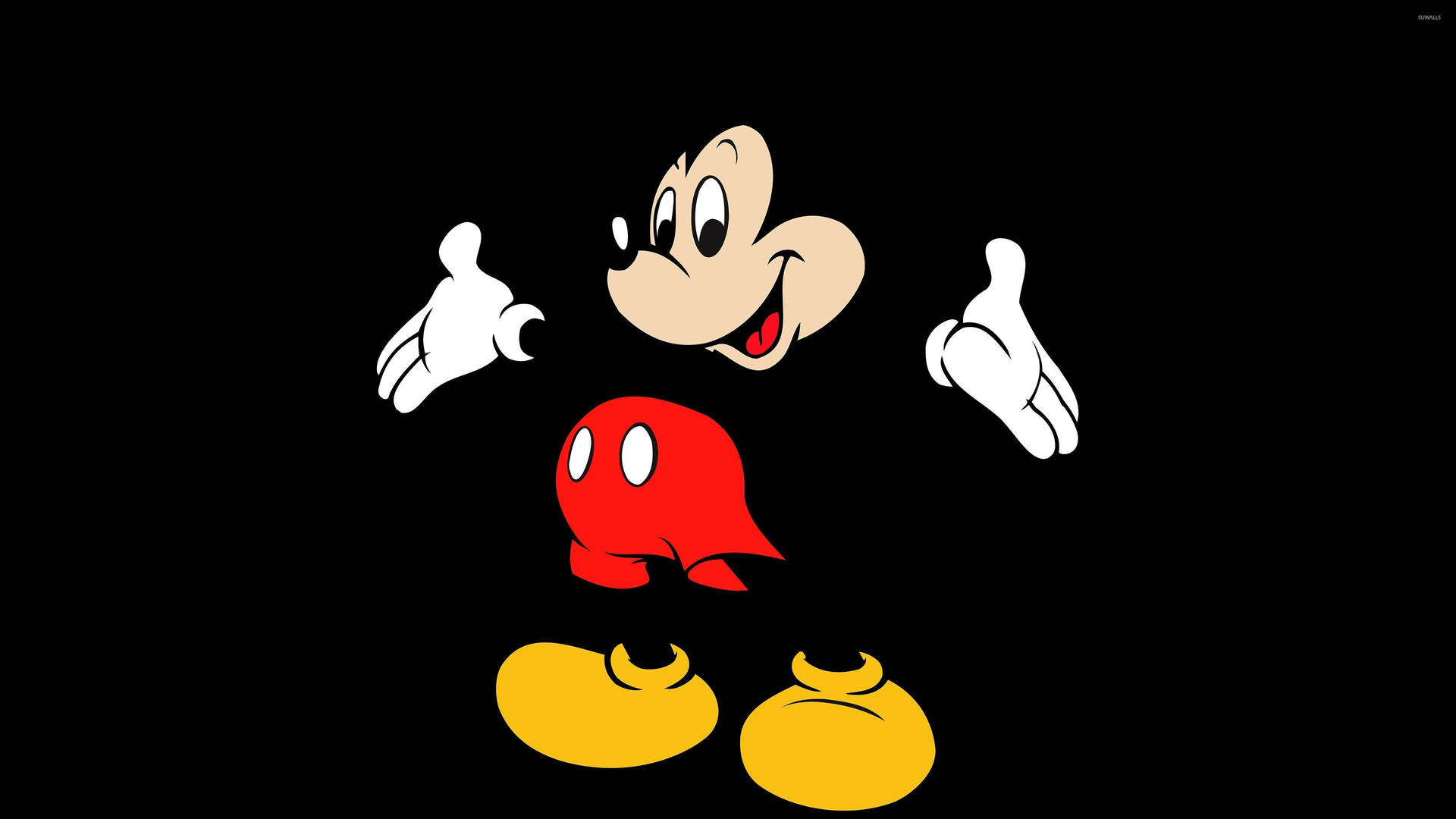 Outstretched Arms Mickey Mouse Hd Background