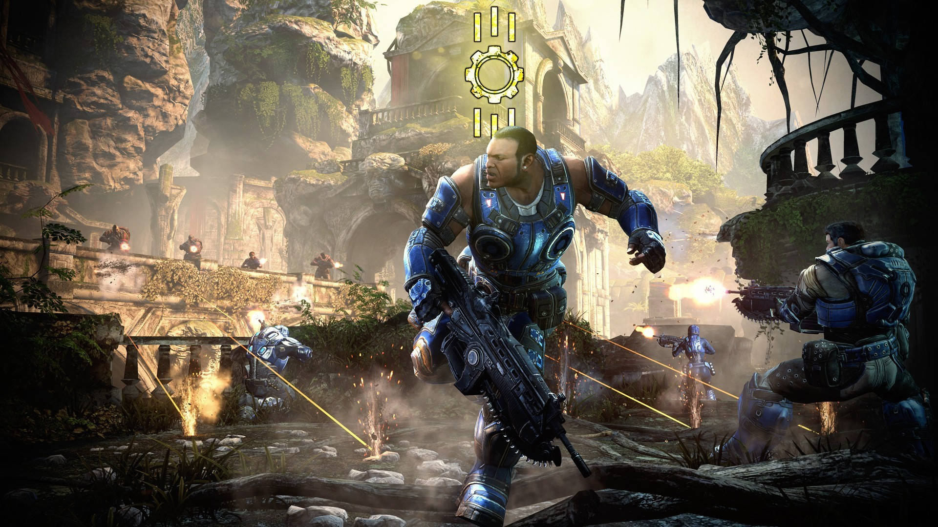 Outwit Enemies In Cool Gears Of War 5 Background