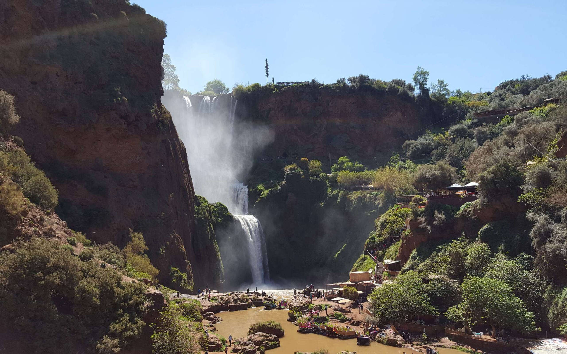 Ouzoud Falls Morocco Background