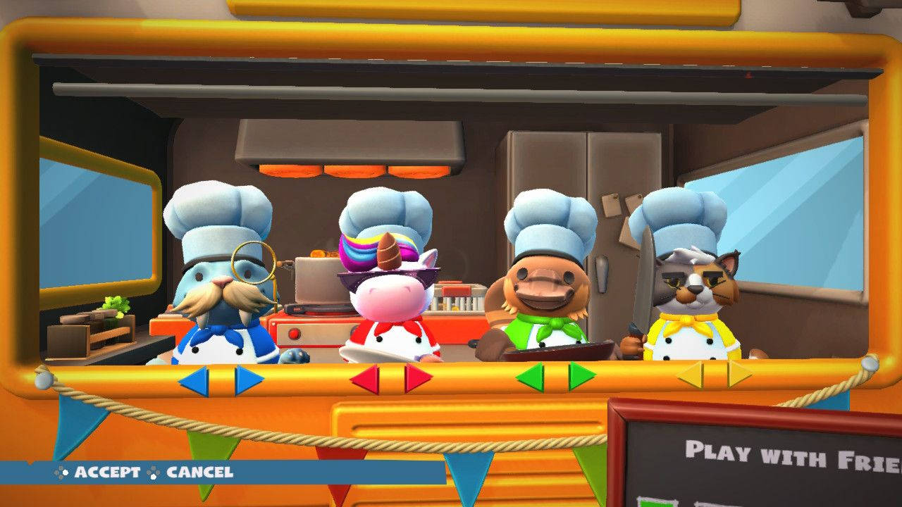 Overcooked Character Selection Background