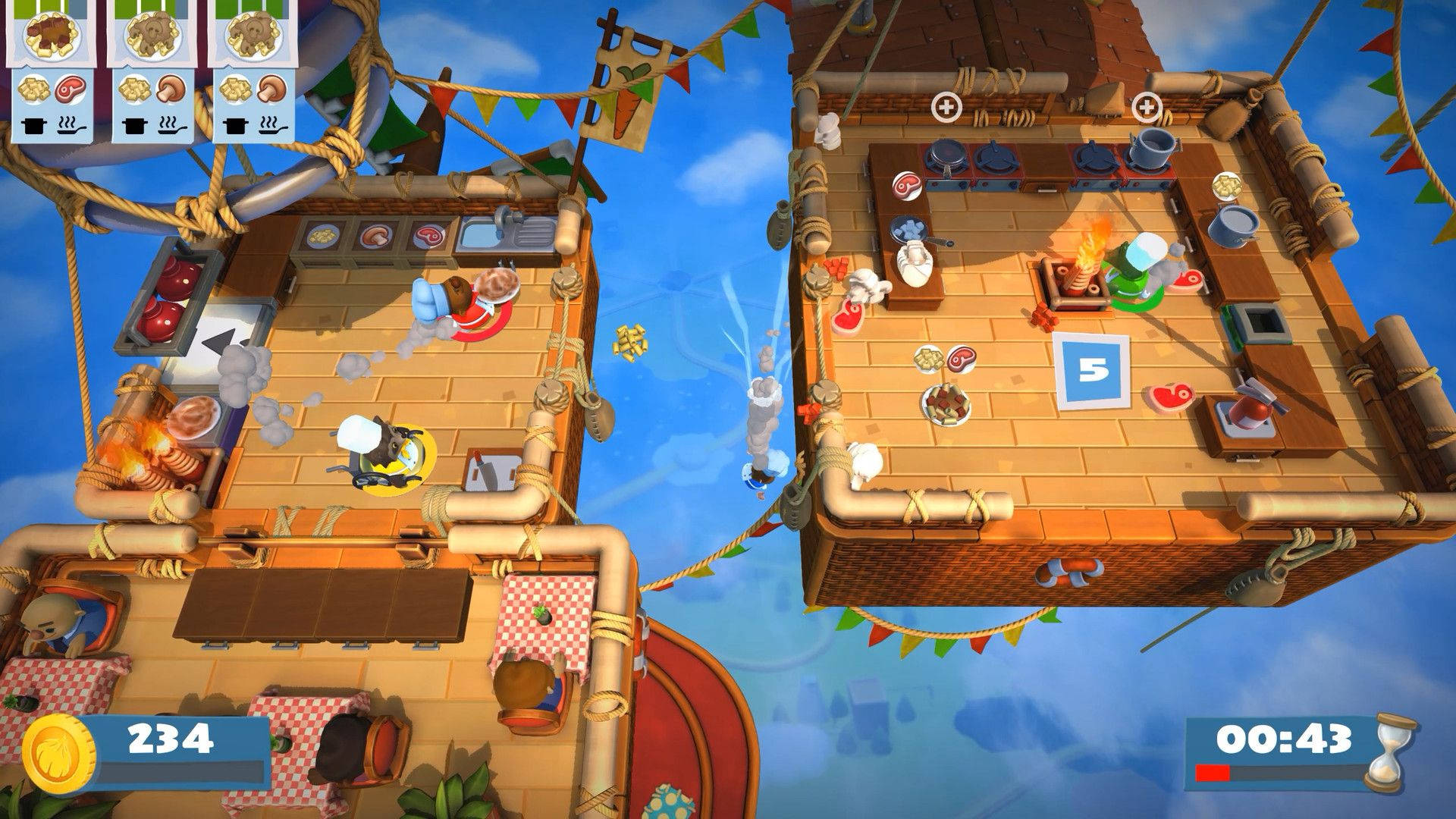 Overcooked Hot Air Balloon Background