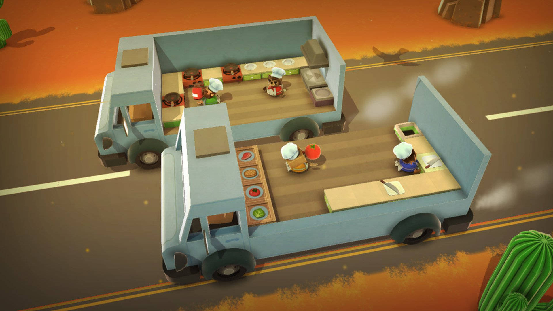 Overcooked Moving Trucks Background
