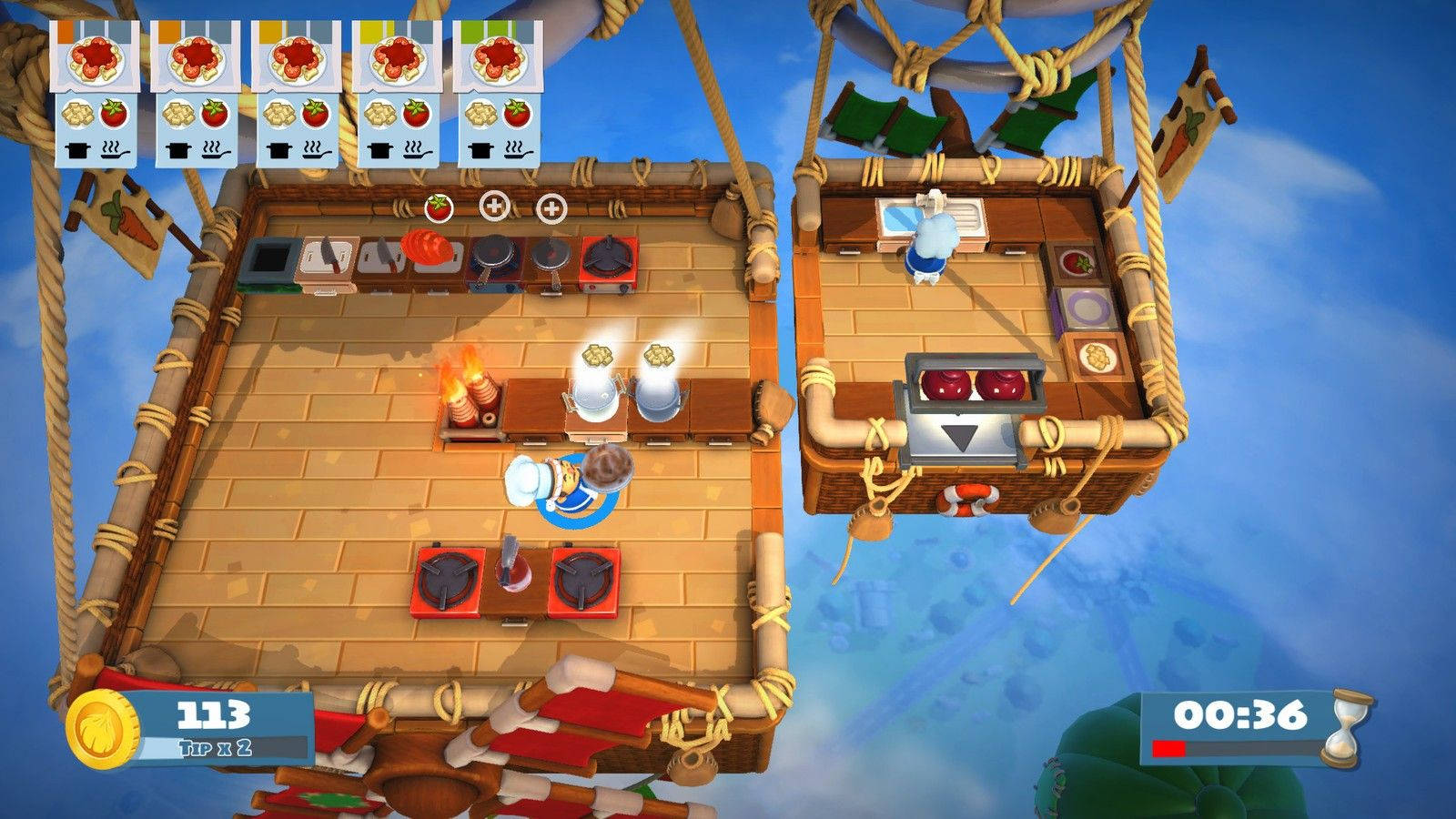 Overcooked Simple Balloon Level Background