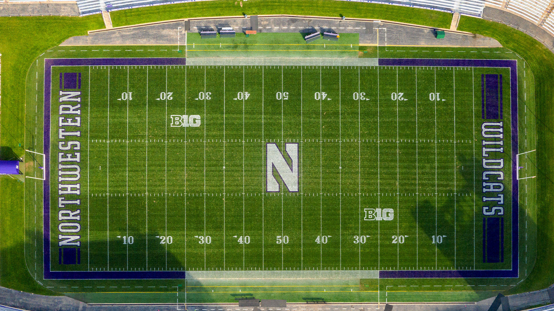 Overhead Northwestern University Field