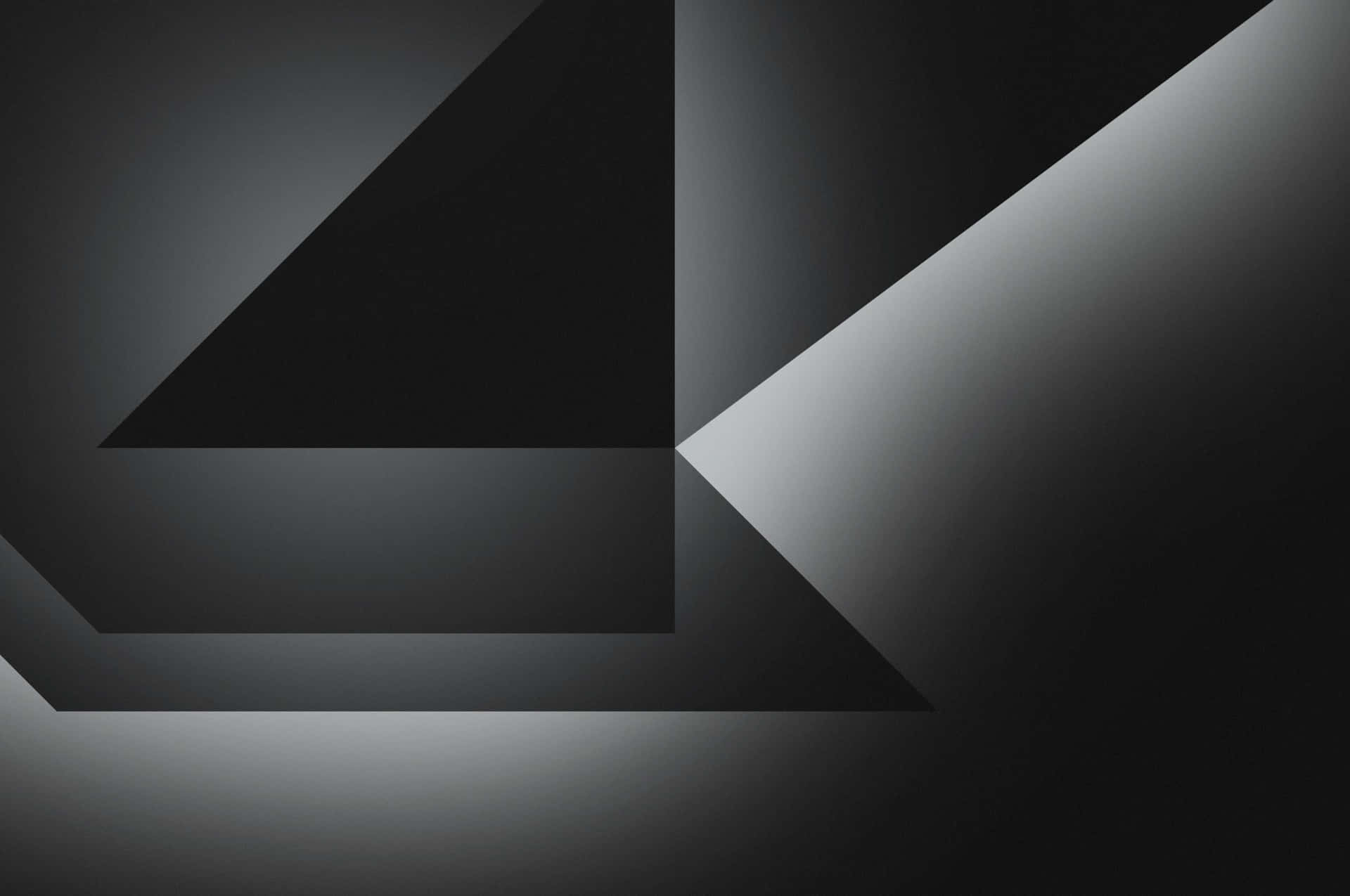 Overlapping Abstract Shapes Grey Desktop Background