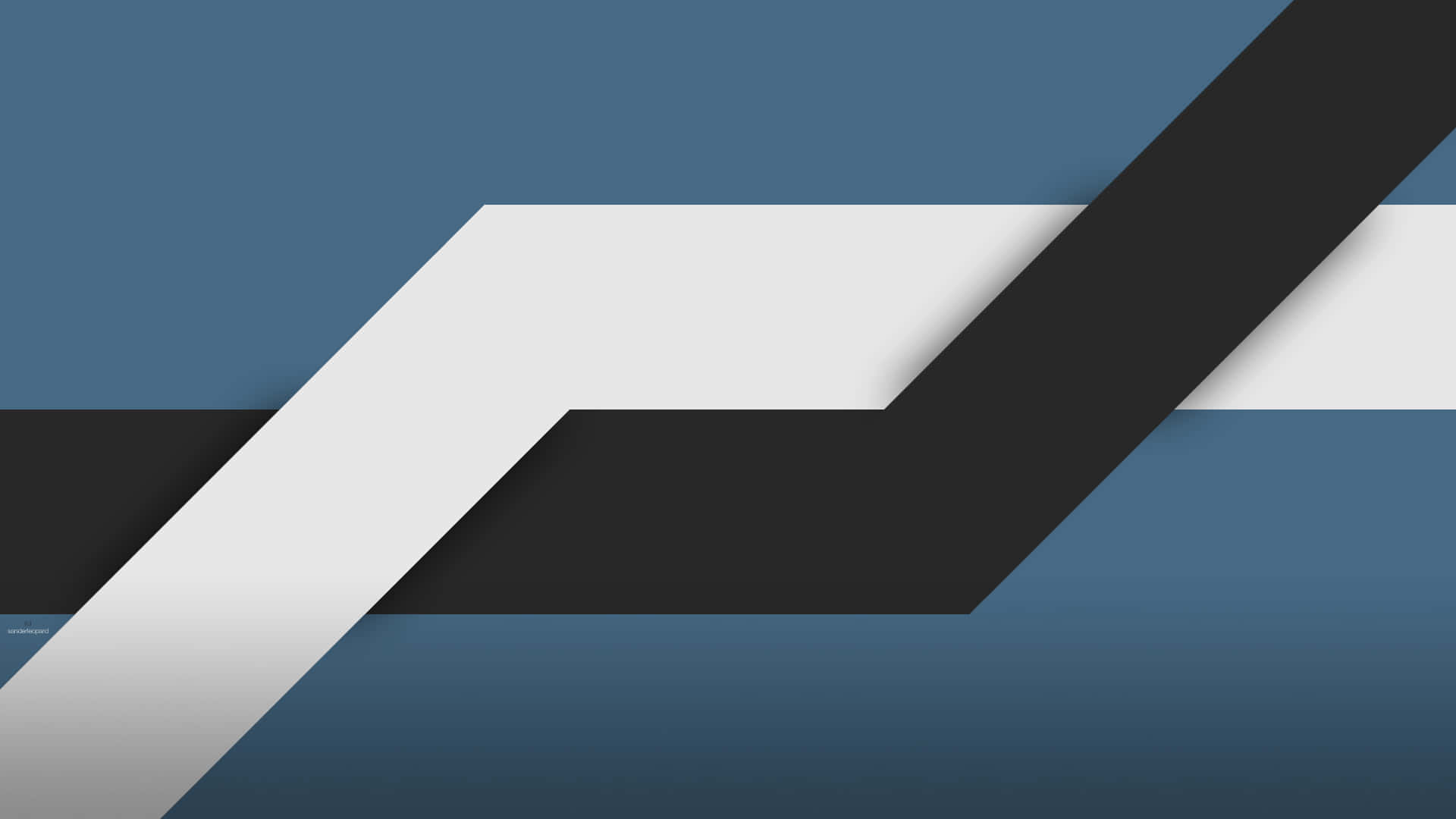 Overlapping Black And White Minimalist Abstract Lines