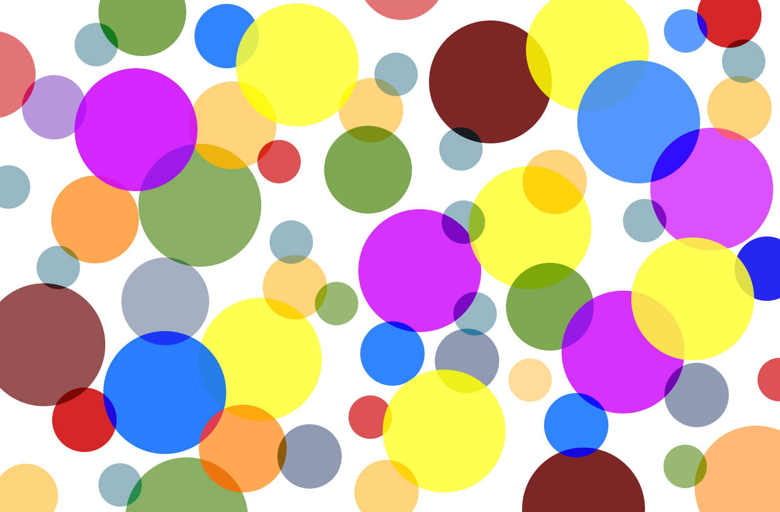 Overlapping Colorful Balls Background