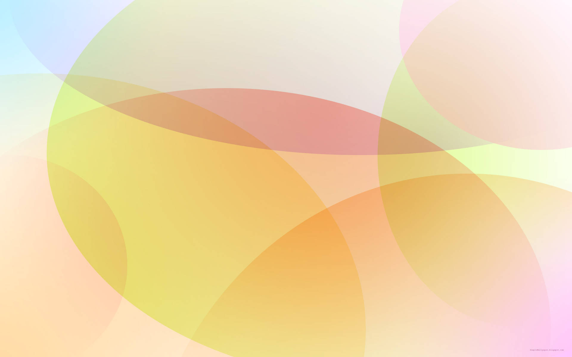 Overlapping Pastel Abstract Circles Background