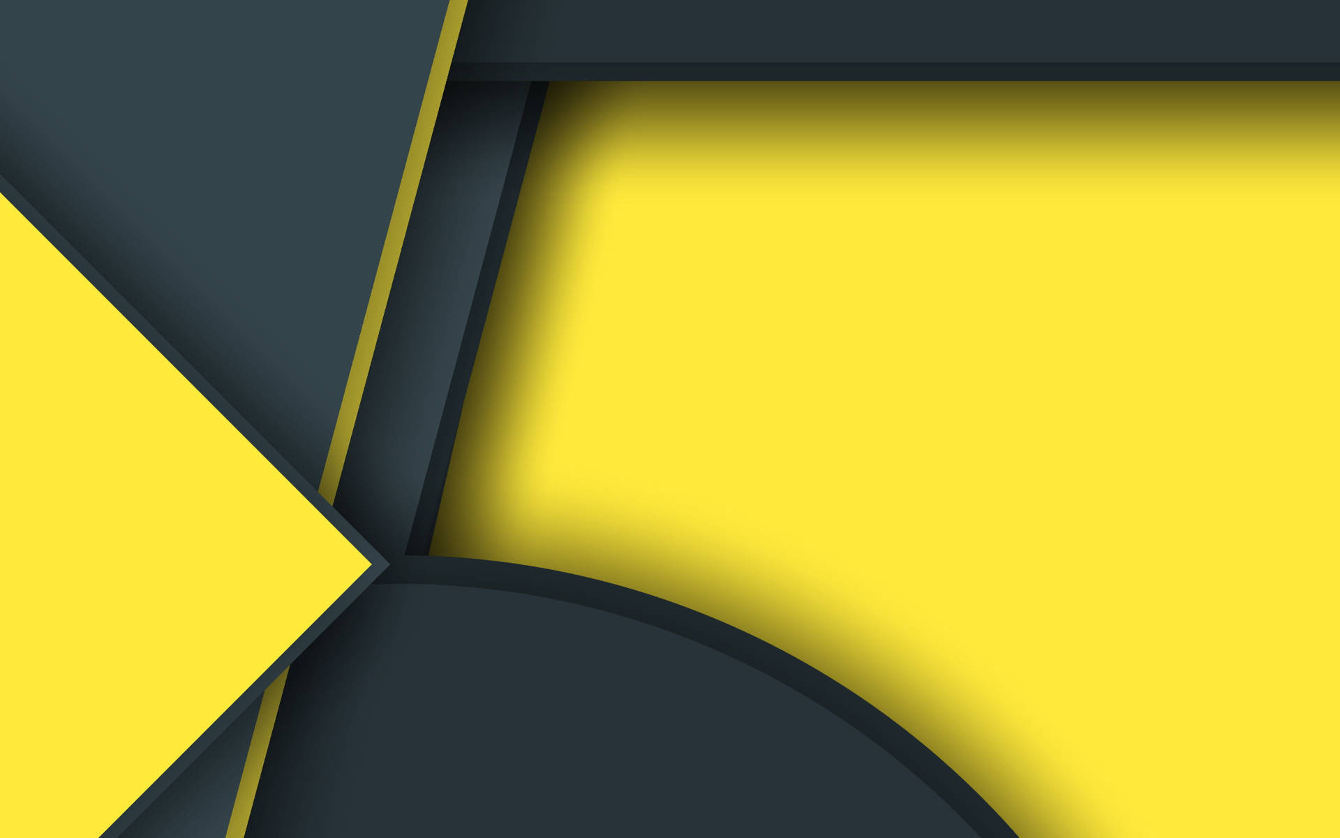 Overlapping Yellow-black Android Material Design Background