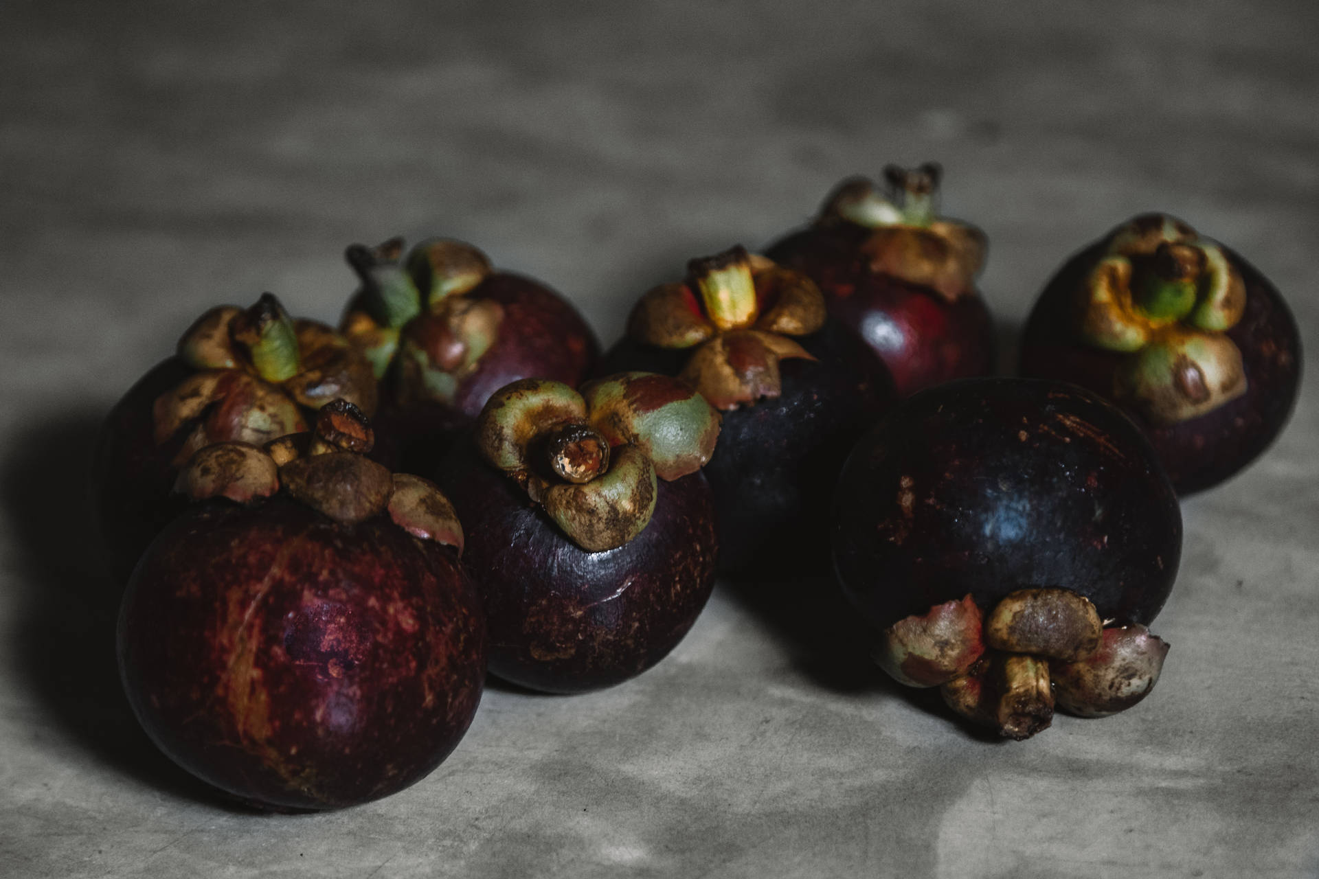 Overripe Australian Mangosteen Fruit Background