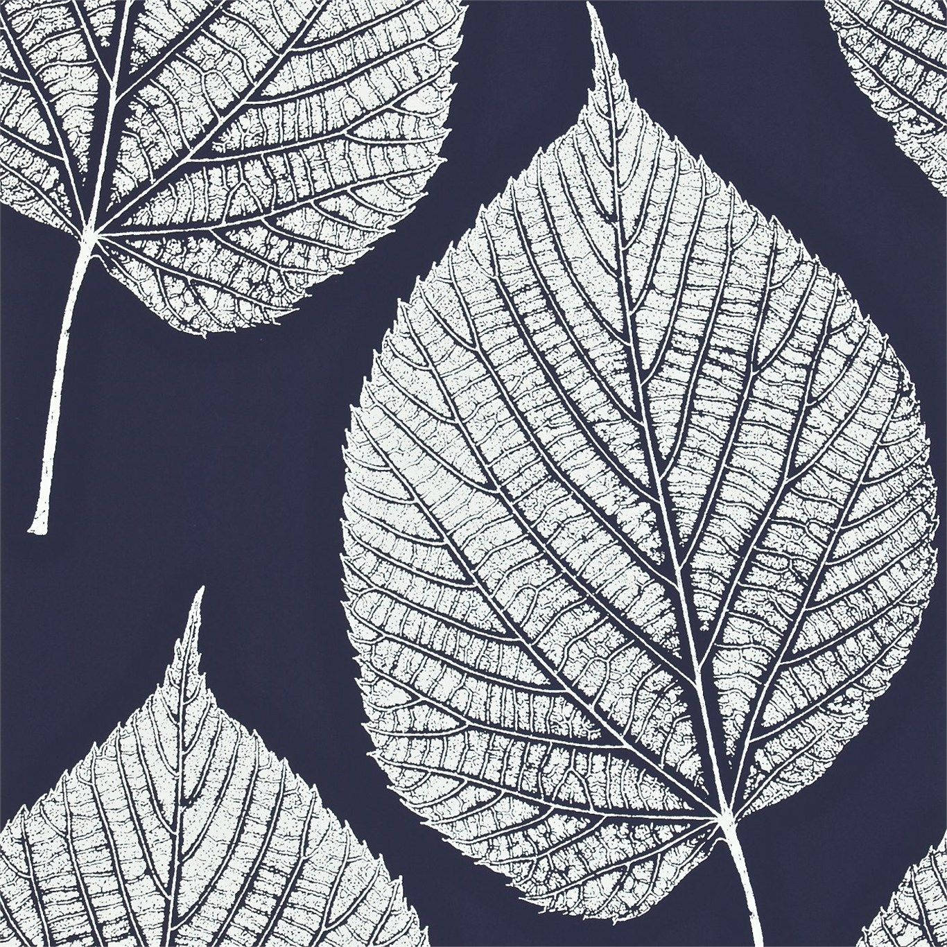 Oversized Leaves White Pattern Background