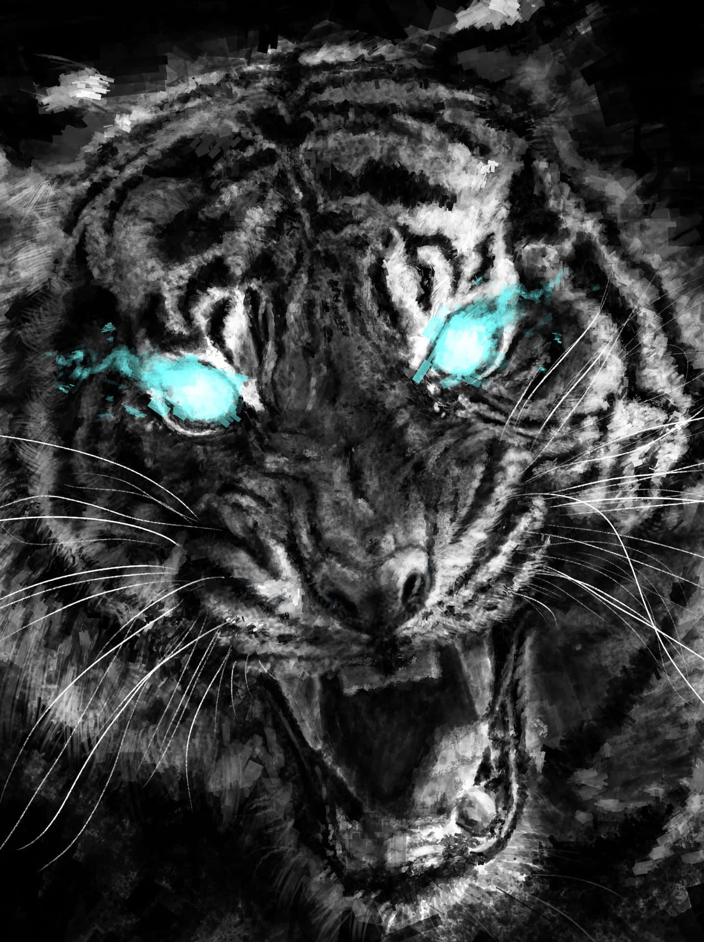 Overt Glowing Eyes Background