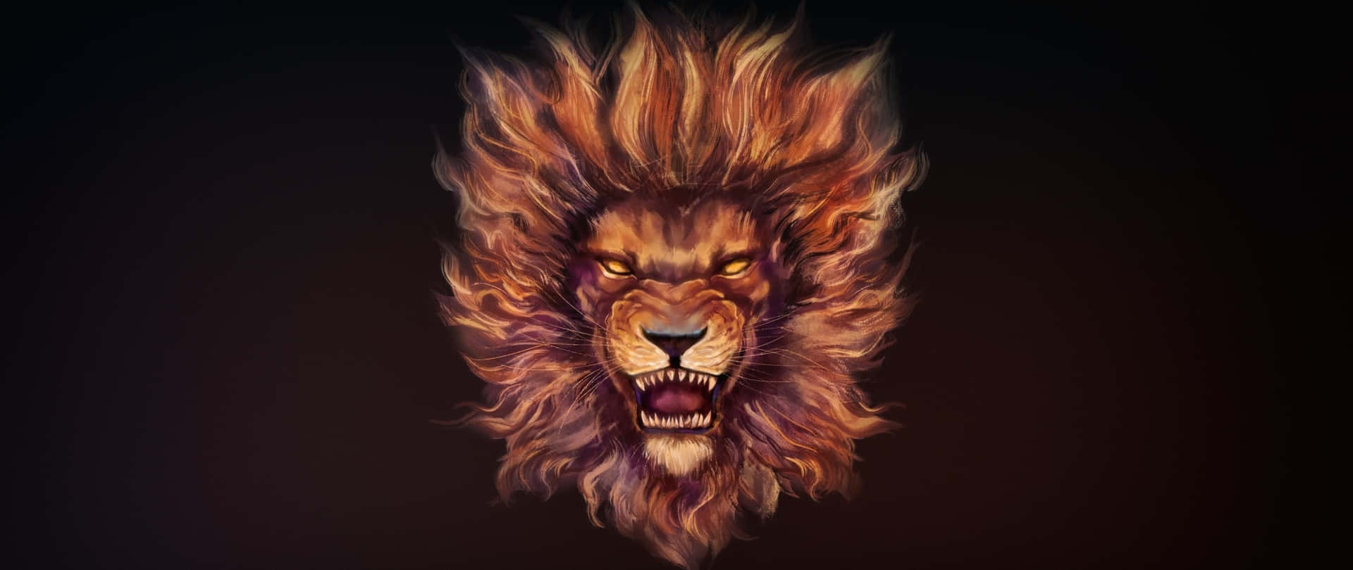 Overt Lion Head Background