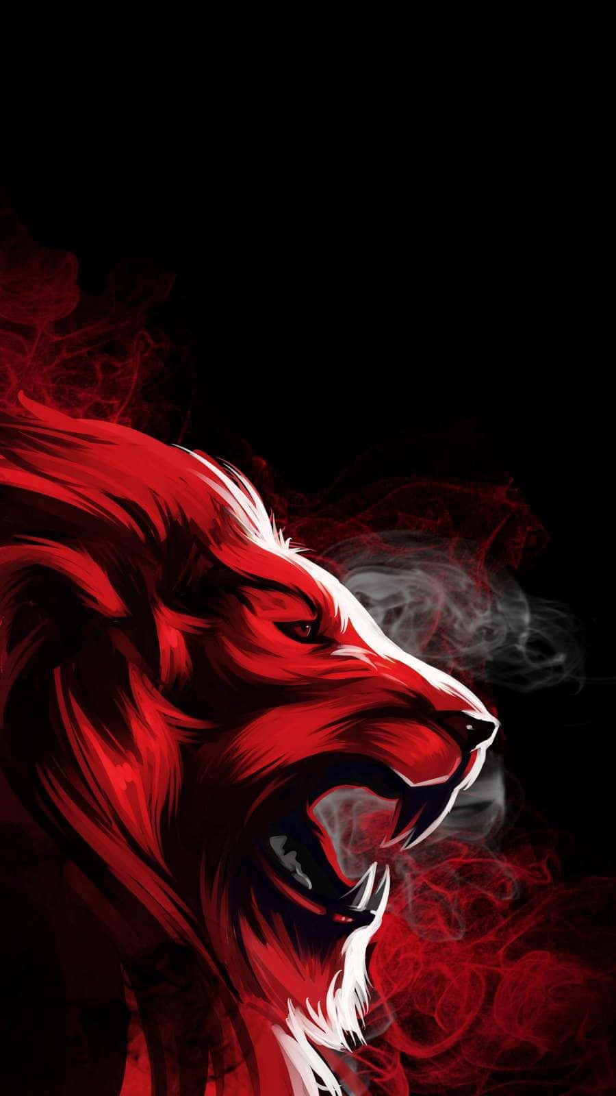 Overt Lion Illustration Background