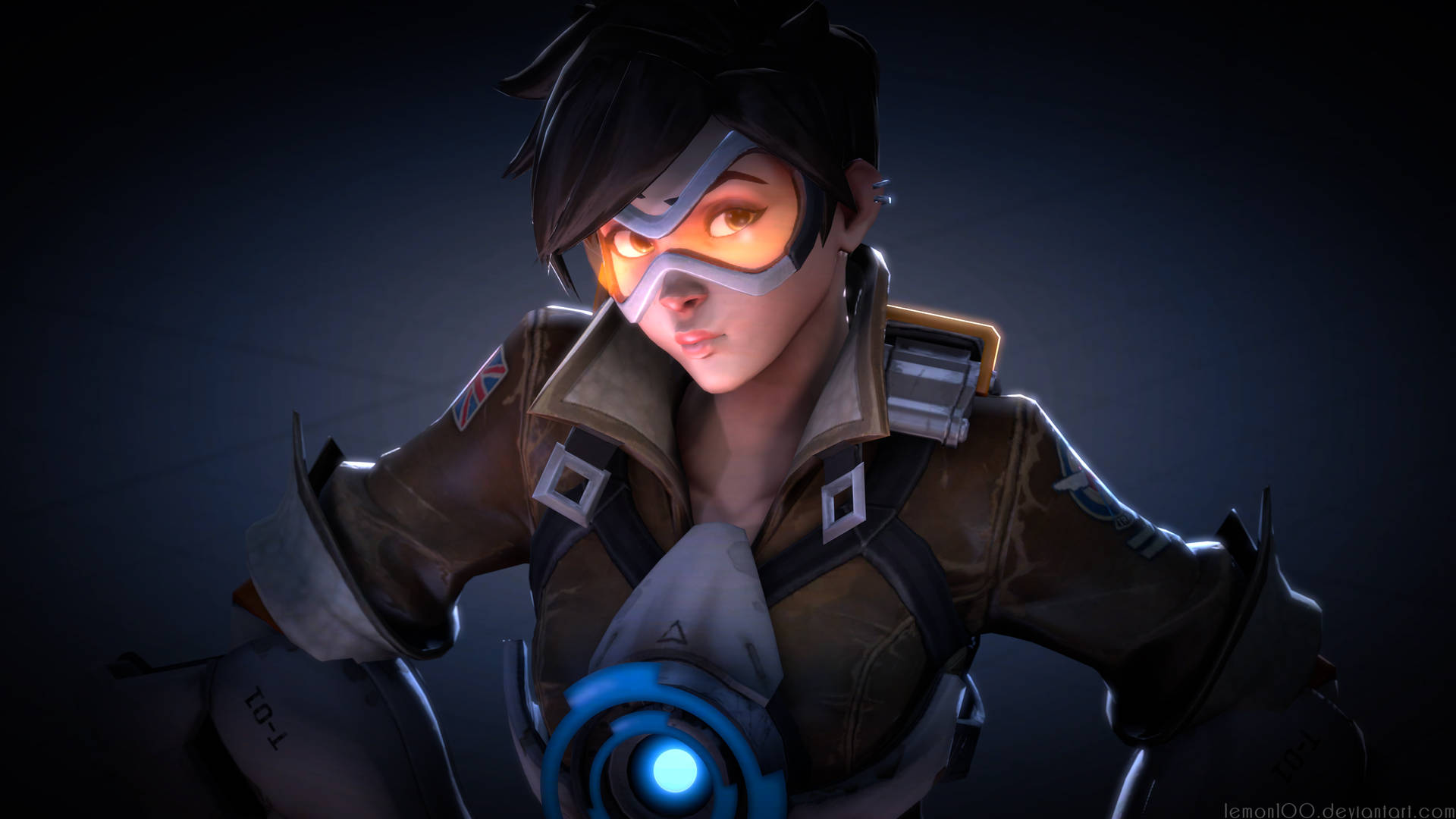 Overwatch 4k Tracer Pouty Lips Background
