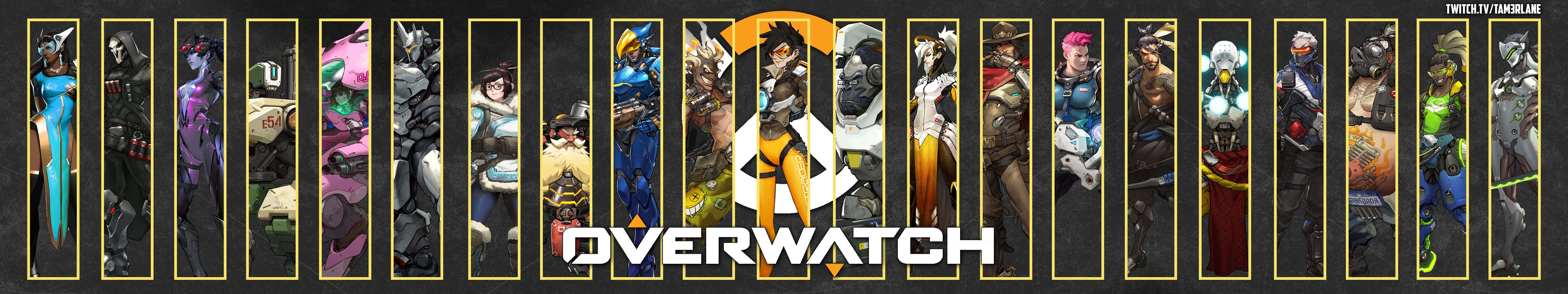 Overwatch Characters Dual Background