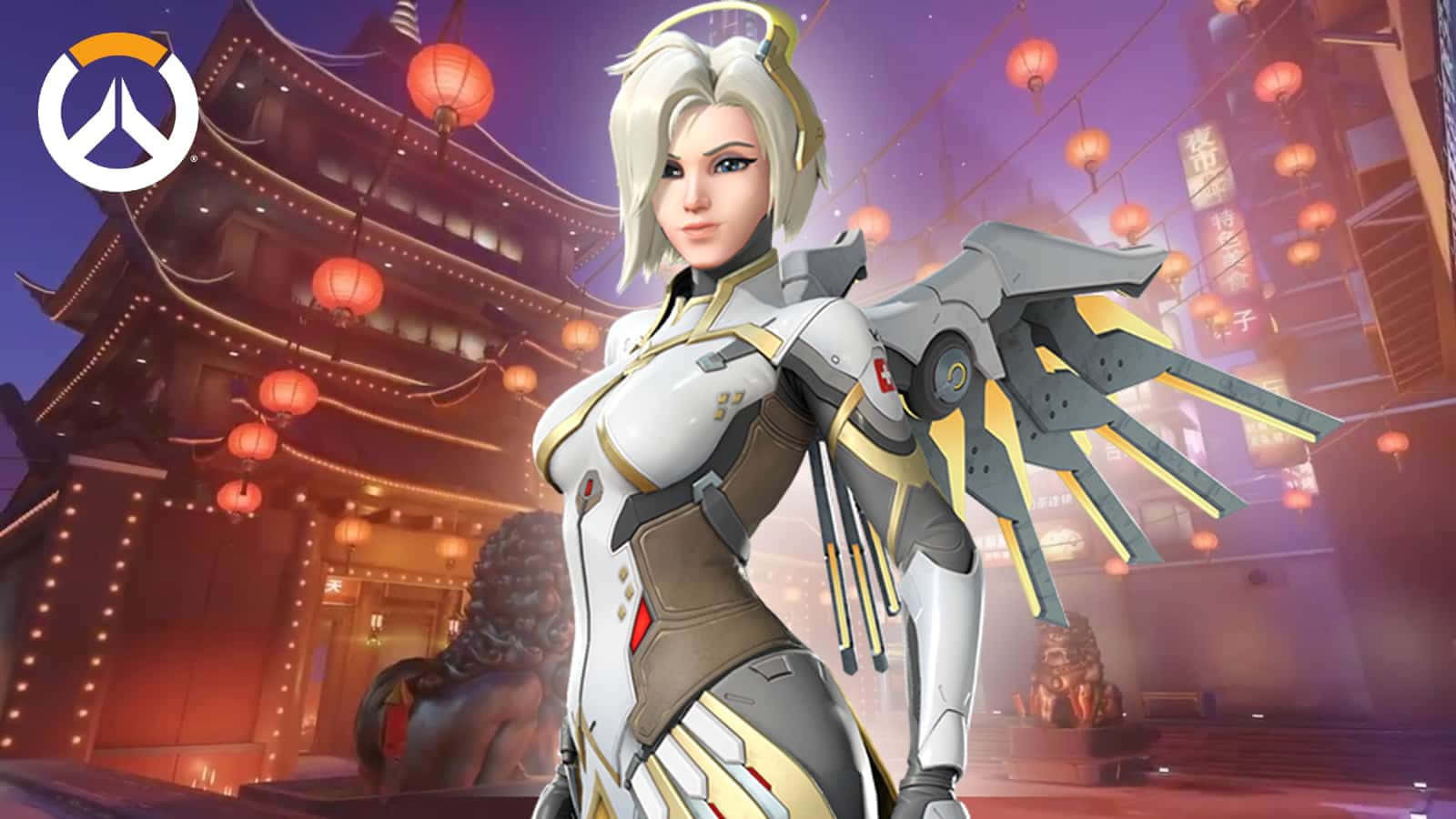 Overwatch Mercy Ready For Action Background