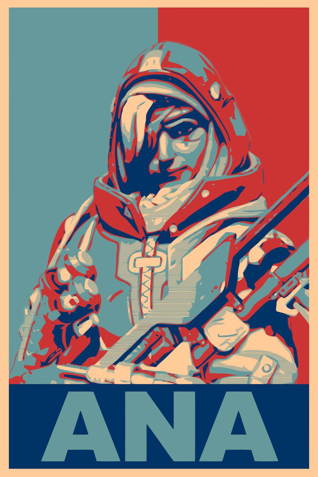 Overwatch Phone Ana Poster Background